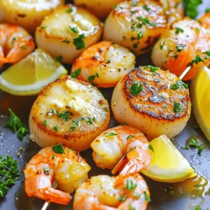 Buttery Scallop and Shrimp Skewers Grilled to Perfection