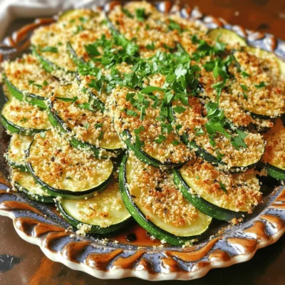Roasted Parmesan Zucchini Crispy and Flavorful Bite