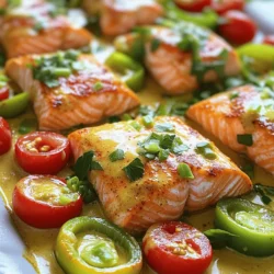 To create a delicious Cajun Salmon and Shrimp dish, gather the following ingredients: - Salmon fillets and shrimp details: - 2 salmon fillets (about 6 oz each) - 1 lb large shrimp, peeled and deveined - Seasoning and oil requirements: - 2 tablespoons Cajun seasoning (store-bought or homemade) - 2 tablespoons olive oil - Vegetables and garnishing options: - 1 red bell pepper, diced - 1 green bell pepper, diced - 1 medium onion, diced - 3 cloves garlic, minced - 1 cup cherry tomatoes, halved - 1 cup coconut milk - 2 green onions, chopped (for garnish) - Fresh parsley, chopped (for garnish) - Salt and pepper to taste These ingredients bring bold flavors and bright colors to your plate. The Cajun seasoning adds a spicy kick, while the coconut milk gives a creamy richness. Using fresh vegetables makes the meal vibrant and healthy. For the full recipe, check out the Cajun Salmon & Shrimp Delight. Enjoy cooking! Start by patting the salmon fillets and shrimp dry with paper towels. This step helps the seasoning stick better. For the salmon, use one tablespoon of Cajun seasoning. Rub it on both sides. For the shrimp, use the remaining tablespoon of Cajun seasoning. This will give the shrimp a nice kick of flavor. Use a large skillet for this part. Heat one tablespoon of olive oil over medium heat. Add diced onion and bell peppers. These veggies add flavor and color. Sauté them for about five minutes. You want them to soften but not turn mushy. Add minced garlic and cook for one more minute until it smells great. Now, push the veggies to one side of the skillet. Place the salmon fillets skin-side down. Cook for about four to five minutes. Then, flip the salmon and cook for another four minutes. It should be flaky and not raw inside. If you’re not sure, check the thickest part with a fork. In the same skillet, add the last tablespoon of olive oil. Toss in the shrimp and cook for two to three minutes. They will turn pink and opaque when done. This means they are ready to come off the heat. Next, add cherry tomatoes to the skillet with the shrimp. Pour in the coconut milk. This gives the dish a rich and creamy texture. Bring everything to a gentle simmer. Stir well and let it cook for another two to three minutes. Season with salt and pepper to taste. Carefully place the cooked salmon back into the skillet with the shrimp and sauce. Spoon some sauce over the salmon. This keeps it moist and adds flavor. Let everything cook together for two more minutes. When plating, make sure to arrange the salmon and shrimp nicely. Garnish with chopped green onions and fresh parsley. Enjoy your meal! For the full recipe, check out the "Cajun Salmon & Shrimp Delight" link. To get the best Cajun flavor, adjust the spices to your taste. Start with two tablespoons of Cajun seasoning. If you like more heat, add a bit more. Remember, you can always add but can't take away. Using fresh herbs makes a big difference. You can use dried herbs if fresh isn't available. Fresh herbs taste bright and strong. They enhance the dish more than dried ones. When cooking, use a non-stick skillet. This helps prevent sticking and burning. A cast-iron pan is also great. It holds heat well and gives nice sear marks. Watch out for common mistakes. Don't overcrowd the pan. This leads to steaming instead of searing. Always keep the heat steady. Pair Cajun salmon and shrimp with simple sides. Rice, quinoa, or a fresh salad work well. A side of garlic bread is also a fun choice. For drinks, try a chilled white wine or a light beer. They balance the dish's richness. To present your meal, use a large plate. Place the salmon in the center and surround it with shrimp and sauce. Garnish with green onions and parsley. This adds color and makes it look fancy. For the full recipe, check out "Cajun Salmon & Shrimp Delight." {{image_2}} If you want to switch things up, you can try other proteins. Tilapia or cod work well instead of salmon. For shrimp, you can use scallops or even crab meat. Each choice adds a different taste. Cooking times will change a little. Fish usually cooks faster than shrimp. Check your protein often to avoid overcooking. Fish is done when it flakes easily with a fork. Shrimp turns pink and opaque when ready. If you need gluten-free or dairy-free options, you can easily adjust this dish. Use gluten-free Cajun seasoning and coconut milk for a creamy taste. This keeps the dish rich without dairy. For vegan alternatives, skip the salmon and shrimp. Replace them with hearty veggies like zucchini or mushrooms. Tofu also can absorb the Cajun spice well. Cook them until they're soft and flavorful. You can change the flavor by adding different spices or sauces. Try smoked paprika for a deeper taste. If you like heat, add cayenne pepper or hot sauce. Customizing vegetables can also change the dish. You could use asparagus or spinach for a fresh twist. Mix and match spices and veggies to find what you love. Explore new flavors every time you cook your Cajun Salmon and Shrimp. For the full recipe, check out the Cajun Salmon & Shrimp Delight. To keep your Cajun salmon and shrimp fresh, use airtight containers. Glass or BPA-free plastic containers work best. Store leftovers in the fridge for up to three days. Make sure the dish cools down to room temperature before sealing it. This helps reduce moisture and keeps your meal tasting great. When it’s time to enjoy leftovers, you want to heat them gently. I suggest using the microwave at medium power. Heat in short bursts of 30 seconds. Stir between each burst to keep everything even. If you prefer the stovetop, use a skillet. Heat on low until warmed through. Aim for an internal temperature of 165°F for safety. You can freeze Cajun salmon and shrimp if you want to save some for later. Pack it in freezer-safe containers. Leave some space at the top since liquids expand. It’s best to use it within three months for the best taste. When ready to eat, thaw in the fridge overnight. For quick thawing, place the sealed container in cold water. Avoid using a microwave, as it can change the texture. You can serve many tasty sides. Here are some great options: - Rice: White, brown, or even coconut rice pairs well. - Quinoa: This is healthy and adds texture. - Vegetables: Steamed broccoli or green beans work nicely. - Salad: A simple green salad adds freshness. - Cornbread: This adds a delightful Southern touch. These sides balance the rich flavors of the Cajun salmon and shrimp. Yes, you can use frozen shrimp. Here are some tips: - Thawing: Always thaw shrimp in the fridge overnight. If you need it fast, run cold water over it for 10-15 minutes. - Drying: After thawing, dry the shrimp with paper towels. This helps them cook evenly. - Cooking Time: Frozen shrimp may need an extra minute to cook through. Using frozen shrimp is a time-saver and still tastes great! Cajun dishes can be spicy. Here’s how to manage the heat: - Cajun Seasoning: You control the spice level. Start with less seasoning if you prefer mild. - Taste as You Go: Adjust the seasoning while cooking. You can always add more, but you can’t take it out. - Cooling Ingredients: Adding coconut milk helps calm the heat. You can customize this dish to suit your taste buds! Checking salmon for doneness is easy. Here are my tips: - Color: Look for a bright pink color. It should look opaque. - Flaking: Use a fork to gently pull apart the salmon. If it flakes easily, it’s done. - Temperature: The internal temperature should reach 145°F. These simple checks help you serve perfect salmon every time. You can find the full recipe for Cajun Salmon and Shrimp in the "Cajun Salmon & Shrimp Delight" section. It gives you step-by-step instructions for making this dish a success. In this post, we explored making a delicious Cajun Salmon and Shrimp dish. You learned about ingredients, cooking steps, and storage tips. We also covered variations and provided answers to common questions. Remember, adjusting spices and cooking times can help you create your perfect meal. Enjoy experimenting with flavors and find what works best for you. With these tips and techniques, I know you'll make a dish that impresses everyone. Cooking is fun, so keep practicing!