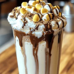 - 2 cups milk (or any milk alternative) - 1 cup vanilla ice cream - 1/4 cup hazelnut spread (like Nutella) - 1/4 cup chocolate syrup - 1/3 cup graham cracker crumbs - 1 cup mini marshmallows - Whipped cream for topping - Extra graham cracker pieces and marshmallows for garnishing When making my Hazelnut Chocolate S’mores Shake, I love to gather all the ingredients first. This helps me stay organized and makes the process smoother. Each ingredient plays a key role in creating that amazing flavor. - For milk, you can use almond, oat, or soy milk. - If you want a twist, try chocolate or hazelnut ice cream. - You can switch sweeteners, too. Honey or agave syrup work well. Using these substitutions can help you customize the shake to your taste. For example, using oat milk gives a nice creaminess without dairy. If you’re feeling adventurous, try different flavors of ice cream! Each change can lead to a unique shake experience. For the full recipe, check out the detailed steps that follow. To start, gather your ingredients. In a blender, combine: - 2 cups milk (or any milk alternative) - 1 cup vanilla ice cream - 1/4 cup hazelnut spread (like Nutella) - 1/4 cup chocolate syrup Blend these until smooth and creamy. This will be the shake base. You want it to be thick and rich, just like a milkshake should be. Next, add half of the graham cracker crumbs to the blender. Pulse it a few times. This will mix the crumbs into the shake. The crumbs give a nice texture and flavor. They remind you of s'mores, right? Now, pour your shake into a large glass. Leave some space at the top for toppings. Then, top it with a generous swirl of whipped cream. Sprinkle the remaining graham cracker crumbs on top. For a fun twist, toast mini marshmallows until they are golden. You can use a kitchen torch or a broiler for this. Place the toasted marshmallows on top of the whipped cream. Finally, drizzle some chocolate syrup over the entire shake for decoration. This adds extra sweetness and looks amazing. Enjoy your Hazelnut Chocolate S’mores Shake! For the full recipe, check it out above. To get a creamy shake, blend for about 30 seconds. If you blend too long, it might get too thin. Use a high-speed blender for the best results. To avoid ice chunks, let the ice cream sit for a few minutes before blending. This softens it and helps it mix better. Choose fun glassware to make your shake stand out. A mason jar or a tall milkshake glass works well. For straws, go for colorful or patterned ones to add flair. You can also add a graham cracker or chocolate piece on the rim for a nice touch. Cleaning the blender can be quick. Fill it halfway with warm water and a drop of soap. Blend for a few seconds, then rinse. For utensils, keep a damp cloth nearby to wipe as you go. Organizing ingredients on the counter makes your prep fast and simple. Gather everything you need before starting to save time. {{image_2}} You can change the shake's flavor easily. Try adding flavored syrups like vanilla or caramel. These syrups add sweetness and extra taste. If you love coffee, add a shot for a java twist. This gives your shake a bold flavor that wakes you up! Want a lighter shake? Use low-sugar or sugar-free options. This helps cut down on sugar without losing taste. You can also swap regular ice cream for Greek yogurt. It adds creaminess and protein, making it a better choice. Make your shake fit the season! For fall, try a pumpkin spice version. Blend in some pumpkin puree and spices for a cozy feel. During the holidays, a peppermint variation works great. Just add peppermint extract for a fresh twist. After enjoying your Hazelnut Chocolate S'mores Shake, store any leftovers in the fridge. Use a tightly sealed container to keep it fresh. The shake stays good for about 24 hours. If you see any separation, just give it a quick stir before drinking. Yes, you can freeze the shake! Pour it into freezer-safe containers and leave some space at the top. The shake can last about one month in the freezer. When you’re ready to enjoy it, thaw it overnight in the fridge. Blend it again for a creamy texture before serving. The shake lasts about 24 hours in the fridge after preparation. Look for signs of spoilage like a sour smell or strange texture. If it looks off or smells bad, it's best to toss it. Enjoy your shake fresh for the best taste! To make your shake vegan, swap the milk for a non-dairy option. Almond, oat, or soy milk works great. For ice cream, choose a dairy-free vanilla ice cream. This keeps the flavor rich while being plant-based. Yes, you can use homemade hazelnut spread! Just ensure it has a smooth texture. If it's too thick, add a little milk to thin it out. This will help blend it well with the shake and keep the flavor bold. Ideal toppings include whipped coconut cream for a vegan touch. You can also sprinkle crushed graham crackers on top. Toasted mini marshmallows add a fun, s'mores vibe. Drizzling extra chocolate syrup over the top makes it look fancy too. To make more shakes, simply double or triple the ingredients. For instance, use 4 cups of milk, 2 cups of ice cream, and so on. Blend in batches if your blender is small. This way, everyone can enjoy a tasty shake! For the complete details, check the Full Recipe. This blog post showed you how to make a delightful Hazelnut Chocolate S’mores Shake. We covered all the key ingredients and swapped options. I shared easy steps to prepare, garnish, and store your shake. You learned tips for the perfect texture and fun presentation ideas. Don't forget, you can personalize this shake with your favorite flavors or healthier choices. Enjoy your tasty creation with friends and explore the fun variations we discussed. It's a sweet treat that can bring everyone together!