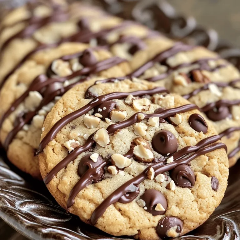 - 1 cup unsalted butter, softened - 3/4 cup granulated sugar - 3/4 cup brown sugar, packed - 2 1/4 cups all-purpose flour - 1 package (3.4 oz) instant vanilla pudding mix - 1 teaspoon baking soda - 1/2 teaspoon salt - 2 cups semi-sweet chocolate chips - 1/2 cup chopped nuts (optional, such as walnuts or pecans) When making chocolate chip pudding cookies, I love to use quality ingredients. The butter is key to a rich taste. Granulated sugar adds sweetness, while brown sugar gives a nice chew. For the dry ingredients, all-purpose flour creates a sturdy base. The instant vanilla pudding mix is what makes these cookies soft and moist. Baking soda helps them rise, and a pinch of salt balances the sweetness. Chocolate chips are a must! They melt beautifully in the warm cookie. You can add chopped nuts for crunch, but that's up to you. You can find the full recipe by following the steps outlined above. Enjoy baking these delightful treats! - Preheat the oven to 350°F (175°C) and line a baking sheet with parchment paper. - Cream the butter and sugars until light and fluffy. This step adds air, making the cookies soft. - Add eggs and vanilla extract; mix well. The eggs bind the dough and add moisture. - Combine dry ingredients and gradually incorporate them into the wet mix. This helps avoid lumps. - Fold in chocolate chips and optional nuts. This adds delicious bites of chocolate in every cookie. - Scoop the dough onto the prepared baking sheet, spacing apart. Leave about 2 inches between each scoop. - Bake for 10-12 minutes until edges are golden. The centers should still look soft. - Allow cooling before transferring to a wire rack. This keeps the cookies from getting too hard. You can check the [Full Recipe] for more details if you need! - Do not overmix the dough to ensure soft cookies. - Adjust baking time for preferred cookie softness. If you like chewy cookies, bake them for about 10 minutes. For crispier cookies, leave them in for 12 minutes. - Store in an airtight container to keep them fresh. This helps maintain their softness. - Freeze cookie dough for later baking. Scoop the dough into balls, freeze them, and bake from frozen. Just add a minute or two to the baking time. - Pair cookies with milk or ice cream for a delightful treat. This classic combo makes every bite even better. - Drizzle melted chocolate over cookies before serving. It adds a nice touch and enhances the chocolate flavor. For the full recipe, check the detailed instructions above. {{image_2}} You can change the flavor of your cookies easily. Try using different pudding mixes like chocolate or butterscotch. Each mix gives a fun twist! You can also play with chocolate chips. Use dark chocolate, white chocolate, or even peanut butter chips. Mixing these flavors makes your cookies stand out. If you want a gluten-free cookie, use a gluten-free flour blend. This swap keeps the taste great without gluten. For a dairy-free version, replace butter with coconut oil. It adds a nice flavor and keeps the cookies moist. Spices can make your cookies even better! Add a pinch of cinnamon or nutmeg for warmth. These spices bring out the sweet flavors. You can also mix in dried fruits like cranberries or raisins for chewiness. Candy pieces like M&Ms add color and crunch. Each twist lets you create cookies that suit your taste. For the full recipe, check the section above. Keep your chocolate chip pudding cookies at room temperature for up to a week. This helps maintain their soft and chewy texture. Use a sealed container to keep them fresh. I find that a glass or plastic container works best for this. If you want to save some cookies for later, freeze them! Baked cookies can stay good for up to three months in the freezer. Wrap them well in plastic wrap and then place them in a freezer bag. You can also store cookie dough in the fridge for up to three days. If you need longer storage, freeze the dough for later use. Just thaw it in the fridge before baking. To enjoy warm cookies, warm them briefly in the microwave. Just 10-15 seconds should do the trick for a soft texture. If you prefer a crispier bite, re-crisp cookies in the oven for a few minutes at 350°F (175°C). This brings back their original warmth and makes them taste fresh again. For the full recipe, check out the [Full Recipe]. To get chewy cookies, do not overbake them. Bake until the edges are golden but the center is still soft. Using more brown sugar also helps. Brown sugar adds moisture, making cookies softer and chewier. Yes, you can make these cookies without pudding mix. However, the texture may change. For a softer cookie, add an extra egg. This extra egg will help keep the cookie moist and chewy. You can make these cookies healthier by swapping some granulated sugar for a healthier sweetener. Consider using honey or maple syrup. Also, using whole grain flour instead of all-purpose flour adds fiber and nutrients. This blog post covered how to make delicious cookies using simple ingredients. We discussed the main ingredients, step-by-step instructions, and tips to perfect your cookies. You can explore fun variations and storage tips for freshness. Remember to not overmix your dough for soft cookies. Choose your mix-ins wisely for unique flavors. Now, get baking and enjoy these treats with friends and family!
