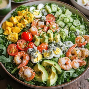 Seafood Cobb Salad Flavorful and Fresh Delight