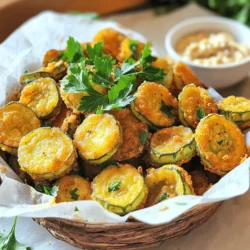 For this dish, you need 1 pound of fresh okra. The okra should be sliced into ½-inch rounds. Fresh okra makes a big difference in taste and texture. Look for bright green pods without blemishes. They should feel firm and springy. If you can find them at local markets, that’s even better. Next, gather your dry ingredients. You will need: - 1 cup cornmeal - ½ cup all-purpose flour The cornmeal gives the okra its crispy crust. The flour helps bind it all together. These two ingredients create the perfect coating for frying. Now, let's spice things up! You will need: - 1 teaspoon garlic powder - 1 teaspoon onion powder - ½ teaspoon cayenne pepper (adjust to taste) - Salt and pepper to taste These spices add flavor and warmth to the okra. Adjust the cayenne for more heat if you like. A pinch of salt and pepper enhances all the other flavors. Don't forget the buttermilk! You will need 1 cup of it to soak the okra. This step helps the dry mix stick better. For frying, prepare vegetable oil. You will need enough to fill the pan about 1-inch deep. Now you have all the ingredients for a crispy and flavorful delight. Check out the Full Recipe for the steps to create this amazing dish! Start with fresh okra. Rinse the okra well under cold water. Slice it into ½-inch rounds. Pat the okra dry with paper towels. This step helps keep it crispy. You want to remove any extra moisture. In a medium bowl, pour in 1 cup of buttermilk. Add the sliced okra and toss to coat. Let it sit for about 15 minutes. This soaking helps the coating stick. In a large bowl, mix 1 cup of cornmeal and ½ cup of flour. Add 1 teaspoon of garlic powder, 1 teaspoon of onion powder, and ½ teaspoon of cayenne pepper. Season with salt and pepper. Mix well to blend the spices. Heat about 1 inch of vegetable oil in a large frying pan. Aim for a temperature of 350°F (175°C). Use a slotted spoon to remove okra from the buttermilk. Let the excess drip off. Dredge each piece in the cornmeal mix. Make sure each piece is coated well. Carefully place the coated okra into the hot oil. Fry in batches to avoid overcrowding. Cook for about 3-4 minutes until golden brown. Flip occasionally for even cooking. Use a slotted spoon to transfer the fried okra to a plate lined with paper towels. This helps absorb any extra oil. Sprinkle with more salt if needed. Continue frying until all the okra is done. Adjust the heat as needed to keep the oil hot. For the full recipe, check [Full Recipe]. To get that perfect crispy texture, start with fresh okra. Fresh okra has less water than frozen. Next, soak the okra in buttermilk. This step helps the coating stick well. After soaking, dredge the okra in the cornmeal mix. Make sure each piece is fully covered. The cornmeal adds crunch. Fry in small batches to keep the heat steady. Overcrowding the pan leads to soggy okra. Keeping the oil at the right temperature is key. Heat the oil to about 350°F (175°C). Use a thermometer for accuracy. If the oil is too cool, the okra will soak up oil. If it's too hot, it will burn. Adjust the heat as needed. Check the oil temperature often. A steady heat ensures even frying and a golden color. Serve your crispy fried okra hot. Place it in a rustic basket lined with parchment paper. This makes it look inviting. For extra flavor, add a tasty dipping sauce. Spicy remoulade or ranch dressing works great. Garnish with fresh herbs like parsley for color. This adds a nice touch and makes it even more appealing. Enjoy your Southern fried okra as a snack or side dish! Check out the Full Recipe for more details. {{image_2}} You can change the flavor of Southern fried okra in fun ways. Try adding different spices. For a kick, use smoked paprika or chili powder. You can also mix in grated cheese for a cheesy crunch. Try adding fresh herbs, like thyme or rosemary, to the cornmeal mix. This adds a tasty twist. Don't forget to adjust the salt and pepper to fit your taste. If you need a gluten-free option, swap the all-purpose flour. Use a gluten-free flour blend instead. You can also use almond flour or chickpea flour. These options work well with cornmeal and give a nice crunch. Make sure to check that your cornmeal is gluten-free too. This way, everyone can enjoy the crispy goodness! Frying is classic, but there are other ways to cook okra. You can bake it for a healthier option. To bake, coat the okra in the buttermilk and cornmeal mix. Then spread it on a baking sheet and drizzle with oil. Bake at 425°F (220°C) for about 20 minutes, flipping halfway. For a fun twist, try air frying. It makes the okra crispy with less oil. Follow the same steps as frying but in an air fryer. Adjust the time to about 10 minutes at 400°F (200°C). These methods keep the flavor while changing the texture! For the full recipe, refer to the section above. After enjoying your fried okra, let it cool down. Place it in an airtight container. This keeps your fried okra fresh. Store it in the fridge. It should last for about 2 to 3 days. If you notice any sogginess, that's normal. The moisture will affect the texture, but it will still taste good. To reheat your okra, use an oven or an air fryer. Preheat the oven to 400°F (200°C). Spread the okra on a baking sheet in a single layer. Bake for about 10 minutes. This will help restore its crunch. If using an air fryer, set it to 350°F (175°C) and heat for about 5 minutes. Both methods help the okra stay crispy. If you want to save some for later, freezing is a great option. First, let the fried okra cool completely. Then, place it in a single layer on a baking sheet. Freeze it for about an hour. Once frozen, transfer the pieces to a freezer-safe bag. Remove as much air as possible to prevent freezer burn. Enjoy your Southern fried okra within 2 months for the best taste. To make Southern Fried Okra crispy, focus on the coating. First, let the sliced okra soak in buttermilk for 15 minutes. This helps the breading stick and adds flavor. Use a mix of cornmeal and flour for the coating. Cornmeal gives a nice crunch. Make sure to heat the oil to 350°F (175°C) before frying. Fry in small batches to avoid steaming. This keeps the okra crispy and golden. Yes, you can use frozen okra for frying. However, it is best to thaw and dry it well first. Remove as much moisture as you can. This prevents sogginess and helps keep the coating crunchy. Follow the same steps for soaking in buttermilk and coating as you would with fresh okra. The flavor may differ slightly, but it will still be tasty. Southern Fried Okra pairs well with various sauces. Ranch dressing is a classic choice. Its coolness balances the heat from the okra. You can also try spicy remoulade for a kick. Another favorite is a simple garlic aioli. These sauces add flavor and enhance the dish. Feel free to explore other dips, like honey mustard or barbecue sauce. Enjoy experimenting! This blog post covered making Southern Fried Okra. We explored fresh ingredients, dry mixes, and spices. You learned the step-by-step process for perfect preparation, dredging, and frying. Tips helped you achieve a crispy texture and keep oil at the right temperature. We discussed flavorful variations and how to store leftovers properly. Southern Fried Okra is fun to cook and enjoy. Follow these tips to create a tasty dish you’ll love. Happy cooking!