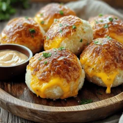 - 1 lb ground beef - 1 cup shredded cheddar cheese - 1 cup shredded mozzarella cheese - 1/2 cup grated Parmesan cheese The main ingredients create a cheesy and meaty delight. Ground beef provides the base. I love using a mix of cheddar and mozzarella for a rich taste. Parmesan adds a sharp flavor that balances everything well. - 1 tablespoon minced garlic - 1 teaspoon onion powder - 1 teaspoon garlic powder - 1/2 teaspoon salt - 1/2 teaspoon black pepper - 1 package (16 oz) refrigerated pizza dough Seasonings are key for flavor. Garlic and onion powder enhance the beef. Salt and pepper round out the taste. I prefer refrigerated pizza dough for ease. It saves time and ensures a soft, fluffy crust. - 1/2 cup unsalted butter, melted - 2 tablespoons fresh parsley, chopped (for garnish) Garnishing ingredients add a finishing touch. Unsalted butter gives the bombs a golden sheen. Fresh parsley not only looks nice but also adds a fresh flavor. You can find the full recipe to make these tasty treats easily. First, you need to preheat your oven to 375°F (190°C). This step is key for perfect baking. Next, grab a baking sheet and line it with parchment paper. This prevents sticking and makes clean-up easy. Now, let's make the cheeseburger mixture. In a large bowl, combine these ingredients: - 1 lb ground beef - 1 cup shredded cheddar cheese - 1 cup shredded mozzarella cheese - 1/2 cup grated Parmesan cheese - 1 tablespoon minced garlic - 1 teaspoon onion powder - 1 teaspoon garlic powder - 1/2 teaspoon salt - 1/2 teaspoon black pepper Mix everything well. You want all flavors to blend nicely. Next, lightly flour a clean surface. Roll out the pizza dough into a rectangle. Make sure it's about a quarter-inch thick. Cut the dough into 12 equal squares. Each should be about 3 inches by 3 inches. Now comes the fun part! Take a spoonful of the cheeseburger mixture and place it in the center of each dough square. Don't overfill, or it may burst while cooking. Carefully fold the corners of the dough over the filling. Pinch them tightly to seal. Place each bomb seam-side down on the prepared baking sheet. To make these bombs golden and tasty, brush the tops with melted butter. Use about 1/2 cup of unsalted butter for this step. Now, bake the bombs for 18 to 20 minutes. They should look golden brown and puffed up when done. Once they are out of the oven, let them cool for a few minutes. For a nice touch, garnish with fresh parsley before serving. Serve them on a large platter with your favorite dipping sauce. For the full recipe, check the details above. Enjoy your delicious Garlic Parmesan Cheeseburger Bombs! To make sure your bombs are sealed well, pinch the corners tightly. This keeps the filling from leaking out while baking. If you notice any holes, patch them up with a little dough. Baking time can change based on your oven. If you like a crispier shell, add a few extra minutes. Just watch for a golden brown color. Dips can make your bombs even better. Ketchup and ranch are great choices. You can also try BBQ sauce for a smoky touch. For serving, arrange the bombs on a big platter. Add a sprinkle of parsley on top for color. This makes them look tasty and inviting at parties. If you want different flavors, switch the cheeses. Pepper jack can give a spicy kick. You can also use feta for a tangy twist. For a vegetarian option, swap out the beef for mushrooms or beans. These alternatives still taste great and keep the texture fun. You can find the full recipe for these Garlic Parmesan Cheeseburger Bombs to explore more tips and tricks. {{image_2}} To boost the flavor of your Garlic Parmesan Cheeseburger Bombs, you can add spices. A pinch of cayenne pepper or chili powder gives them a nice kick. You can also mix in chopped onions or bell peppers for extra crunch and taste. You can switch up the proteins too. Ground turkey or chicken works well. For a meatless version, try black beans or lentils. Each option adds a unique twist to the classic cheeseburger taste. You have two great cooking options: air frying and baking. Air frying gives you a crispy outside while keeping the inside juicy. Set your air fryer to 375°F and cook for about 10-12 minutes. Baking is easier if you’re making a big batch. Just follow the recipe and bake at 375°F for 18-20 minutes. Both methods yield delicious results, so pick one based on your kitchen setup. You can create themed versions of these bombs for special events. For a holiday party, add cranberry sauce and cream cheese for a festive flavor. For game day, use spicy sausage and pepper jack cheese. These variations make Garlic Parmesan Cheeseburger Bombs fun and exciting for any gathering. Check out the full recipe for more ideas! To store your Garlic Parmesan Cheeseburger Bombs in the fridge, place them in an airtight container. They will stay fresh for about three days. If you want to keep them longer, freezing is a great option. Wrap each bomb in plastic wrap and place them in a freezer bag. They can last up to three months in the freezer. To reheat these bombs, the best method is the oven. Preheat your oven to 350°F (175°C) and place the bombs on a baking sheet. Heat for about 10-15 minutes, or until warm. This keeps the texture nice and crispy. If you use a microwave, heat each bomb for about 30-45 seconds. Make sure to cover them with a damp paper towel to avoid dryness. In the fridge, Garlic Parmesan Cheeseburger Bombs last for three days. If frozen, they can last for three months. Once you reheat them, try to eat them within a day for the best taste. Always check for any signs of spoilage before eating, especially after storage. How to make Garlic Parmesan Cheeseburger Bombs from scratch? To make Garlic Parmesan Cheeseburger Bombs, start with fresh ingredients. Use ground beef, cheeses, and dough. Mix the beef with shredded cheeses, garlic, and spices. Roll out pizza dough and cut it into squares. Fill each square with the meat mixture. Fold the dough over the filling, seal it, and bake until golden. You can find the full recipe above for detailed steps. Can I make these ahead of time? Yes, you can prepare these bombs ahead of time. Make the filling and wrap them in dough. Place them on a baking sheet and cover with plastic wrap. Keep them in the fridge for up to 24 hours. When ready, you can bake them straight from the fridge. This makes them a great option for parties! What to do if the bombs burst while baking? If the bombs burst, don't worry! It can happen if they are overfilled or not sealed well. You can cover the openings with some dough, or simply enjoy the cheesy filling. Just keep an eye on them while baking. How can I balance flavors if the mixture is too salty? If your mixture is too salty, add a little more ground beef. This will help balance the saltiness. You can also mix in some unsalted cheese or a bit of cooked rice to absorb excess salt. Taste as you go! Recommended drinks to serve with these bombs I recommend pairing these bombs with iced tea or soda. A light beer also works well. These drinks balance the rich flavors of the bombs. Best side dishes to complement the meal Some great side dishes for Garlic Parmesan Cheeseburger Bombs are fresh salad or crispy fries. You could also serve them with pickles or a veggie platter for a crunchy contrast. In this post, we explored how to make Garlic Parmesan Cheeseburger Bombs. You learned about the key ingredients, from cheeses to spices, and how to mix them. I shared tips for rolling the dough and perfect baking times for crispy treats. You now have ideas for serving, storing, and even variations. Remember, these bombs are versatile, fun, and sure to impress at any gathering. Enjoy getting creative with flavors and have fun making them!