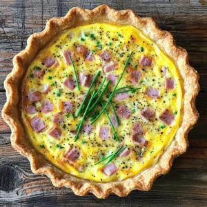 Ham and Swiss Quiche Simple and Savory Dish