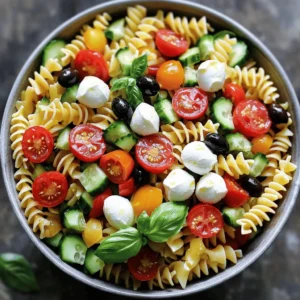 Zesty Italian Pasta Salad Flavorful and Simple Dish