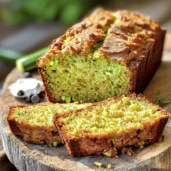 - 2 cups grated zucchini - 1 cup granulated sugar - 1/2 cup brown sugar - 3 large eggs - 1/2 cup vegetable oil - 1 teaspoon vanilla extract - 2 cups all-purpose flour - 1 teaspoon baking soda - 1/2 teaspoon baking powder - 1 teaspoon ground cinnamon - 1/2 teaspoon ground nutmeg - 1/2 teaspoon salt - Optional: 1/2 cup chopped walnuts or pecans - Optional: 1/2 cup chocolate chips This recipe uses fresh zucchini to keep the bread moist. Grating the zucchini releases water, which adds moisture. Use about two medium zucchinis for the two cups needed. The sugars create a sweet base. They also help with browning. Eggs provide structure and richness. The oil keeps the bread soft and tender. - Mixing bowls - Measuring cups and spoons - Whisk and spatula - 9x5 inch loaf pan Gather these tools before you start. Mixing bowls help combine wet and dry items. Accurate measuring is key to good results. A whisk mixes the ingredients well, while a spatula is perfect for scraping the bowl clean. The loaf pan shapes the bread as it bakes. - Dried fruits (e.g., raisins or cranberries) - Spices (e.g., allspice or ginger) These add-ins can enhance your bread. Dried fruits give sweetness and chewiness. Spices add warmth and depth. Try different combinations to find your favorite. You can mix them in with the dry ingredients for even distribution. For the full recipe, you can refer to the Best Moist Zucchini Bread section. - Preheat your oven to 350°F (175°C). - Grease and flour a 9x5 inch loaf pan or line it with parchment paper. - In a large bowl, combine 2 cups of grated zucchini, 1 cup of granulated sugar, and 1/2 cup of brown sugar. - Stir in 3 large eggs, 1/2 cup of vegetable oil, and 1 teaspoon of vanilla extract until everything mixes well. - In a separate bowl, whisk together 2 cups of all-purpose flour, 1 teaspoon of baking soda, 1/2 teaspoon of baking powder, 1 teaspoon of ground cinnamon, 1/2 teaspoon of ground nutmeg, and 1/2 teaspoon of salt. - Gradually add the dry mix to the wet mix. Stir gently until just combined. - If you like, fold in 1/2 cup of chopped walnuts or pecans, and 1/2 cup of chocolate chips for extra flavor. - Pour the batter into the prepared loaf pan. Spread it evenly. - Bake for 50-60 minutes. Check with a toothpick in the center; it should come out clean. The top should look golden brown. - Let the bread cool in the pan for about 10 minutes. - Then, transfer it to a wire rack to cool completely. - For a nice touch, serve warm slices with cream cheese or butter. A sprinkle of cinnamon adds color and taste. Enjoy with tea or coffee! For the full recipe, click [Full Recipe]. To make zucchini bread moist, you need the right ingredient ratios. Using too much flour can make your bread dry. The right amount of zucchini is key. Grate two medium zucchinis, which will give you about two cups. This adds moisture and flavor. Mixing too much can also hurt the texture. After combining wet and dry ingredients, mix until just blended. Lumps are fine! This keeps the bread light and fluffy. You can boost the flavor of your zucchini bread easily. Adding spices like cinnamon or nutmeg makes it warm and inviting. A teaspoon of vanilla extract enhances the sweetness. Consider incorporating nuts or chocolate chips for crunch and richness. Use half a cup of walnuts or chocolate chips for a fun twist. You can also try dried fruits like raisins for a sweet bite. If your bread comes out dense or dry, check your measurements. Too much flour or not enough zucchini can cause this. Use a kitchen scale for accuracy. To check if your bread is done, insert a toothpick in the center. If it comes out clean, it’s ready! The top should be golden brown and springy to the touch. If not, bake a few more minutes. For more tips, check out the Full Recipe for the best ways to enjoy your baking! {{image_2}} I love making my zucchini bread healthier. One simple swap is using whole wheat flour. Whole wheat flour adds more fiber. It also gives the bread a nutty taste. You can use half whole wheat and half all-purpose flour for a great balance. Another option is to substitute applesauce for oil. This swap cuts fat and adds natural sweetness. Use a 1:1 ratio when replacing oil with applesauce. Your bread stays moist and tasty, plus it’s a bit lighter! Seasonal flavors can add fun twists to zucchini bread. You can add pumpkin or apple for a sweet touch. These flavors work well in the fall. Just replace some of the zucchini with pumpkin puree or apple chunks. This change gives your bread a unique taste! For a savory option, try adding fresh herbs. Chopped basil or rosemary can bring a new flavor. Just remember to use herbs sparingly so they don’t overpower the bread. If you need a gluten-free option, many flour blends work well. Look for a blend made from rice flour, almond flour, or oat flour. These blends often taste great and mimic all-purpose flour. When you use gluten-free flour, you may need to adjust your baking time. Gluten-free bread can take longer to cook. Check for doneness by using a toothpick. The bread should feel firm and a toothpick should come out clean. For the full recipe, check the Best Moist Zucchini Bread section above. Store your zucchini bread at room temperature if you plan to eat it within a few days. Keep it in a cool, dry place, wrapped in plastic wrap or stored in an airtight container. This method keeps the bread soft and moist. If you want to keep it longer, refrigerate it. This slows down spoilage but may dry it out a bit. Just be sure to wrap it well to keep the moisture in. To freeze zucchini bread, let it cool completely first. Wrap it tightly in plastic wrap or aluminum foil. Then, place it in a freezer bag or an airtight container. This helps prevent freezer burn. You can freeze it for up to three months. When you are ready to eat it, take it out and let it thaw at room temperature. If you want it warm, you can slice it and pop it in the toaster or microwave for a few seconds. Zucchini bread lasts about 3 to 5 days at room temperature. If you store it in the fridge, it can last about a week. When frozen, it keeps well for about three months. Always check for signs of spoilage, like mold or an off smell, before enjoying a slice. This helps ensure that your bread remains safe and tasty! I recommend using medium-sized zucchinis. They have the right amount of moisture. Look for zucchinis that are firm and shiny. Avoid large zucchinis, as they can be watery and have larger seeds. Varieties like Green Zucchini or Yellow Zucchini work well. They both add great flavor to your bread. Yes, you can use frozen zucchini. First, thaw it completely before using it in your recipe. Squeeze out any extra water with a clean towel. This helps keep your bread moist without being soggy. Measure the thawed zucchini just like fresh zucchini for the best result. To make zucchini bread vegan, swap the eggs for flaxseed meal or applesauce. Use 1 tablespoon of flaxseed meal mixed with 2.5 tablespoons of water for each egg. Replace regular milk with almond or oat milk. You can also choose vegetable oil instead of butter for added moisture. Check for doneness by inserting a toothpick into the center. If it comes out clean, your bread is ready. The top should be golden brown and feel firm to the touch. You can also gently press the top. If it springs back, it is done. Zucchini bread pairs well with cream cheese or butter. Spread a thin layer on a warm slice for added flavor. For drinks, serve it with tea or coffee. You can also enjoy it with a glass of cold milk. These options enhance the taste of your delicious bread. You now have all the tools to make delicious zucchini bread. From the right ingredients to optional add-ins, your recipe is set. Remember to mix carefully and consider variations to suit your taste. Check your bread for doneness, and know how to store or freeze it for later. Embrace creativity with flavors and enjoy sharing this tasty treat. Happy baking!