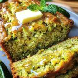 To make a great zucchini bread, gather these key items: - 2 medium zucchinis, grated - 1 cup all-purpose flour - 1/2 cup whole wheat flour - 3/4 cup granulated sugar - 1/4 cup brown sugar - 1/2 cup vegetable oil - 2 large eggs - 1 teaspoon vanilla extract These ingredients mix well to create a soft, moist bread. The zucchinis add natural sweetness and moisture. Using a mix of flours gives the bread a nice texture. The sugars balance the flavors perfectly. For a perfect rise and flavor, include these: - 1 teaspoon baking soda - 1/2 teaspoon baking powder - 1/2 teaspoon salt - 1 teaspoon ground cinnamon - 1/2 teaspoon ground nutmeg Baking soda and baking powder help the bread rise. Salt enhances the overall flavor. Spices like cinnamon and nutmeg add warmth and depth. These elements make each bite delightful. You can make your zucchini bread even more special with these: - 1/2 cup chopped walnuts - 1/2 cup chocolate chips These add-ins bring in extra flavor and texture. Walnuts add crunch, while chocolate chips sweeten the bread. Feel free to mix and match based on your taste. For the full recipe, check out the Zesty Zucchini Bread Delight. It guides you through each step to create this tasty treat. - Preheat your oven to 350°F (175°C). - Grease a 9x5 inch loaf pan with a little oil or butter. Getting the oven ready is key. This step helps the bread bake evenly. Greasing the pan helps the bread come out easily after baking. - Combine grated zucchini, oil, sugars, eggs, and vanilla. - Whisk together flours, baking soda, baking powder, salt, and spices. In a bowl, mix the grated zucchini with oil and sugars. Add the eggs and vanilla. Make sure it is well mixed. In another bowl, mix the flours with baking soda, baking powder, salt, cinnamon, and nutmeg. This helps add flavor and lift to the bread. - Gradually mix dry ingredients into wet ingredients. - Fold in optional add-ins. - Pour batter into prepared pan and bake. Slowly add the dry mix to the wet mix. Stir gently to keep it light. If you like, fold in walnuts or chocolate chips. Pour the batter into the pan. Bake for 50 to 60 minutes. A toothpick should come out clean when it's done. This recipe is full of flavor and easy to follow. For more details, check the Full Recipe. How to prevent overmixing: Overmixing can make your zucchini bread tough. Mix the wet and dry ingredients until just combined. A few lumps are okay. This keeps the bread light and fluffy. Ensuring proper baking temperature: Always preheat your oven to 350°F (175°C). An oven that is too hot can burn the outside. If it’s too cold, the bread may not rise well. Use an oven thermometer for accuracy. Tips on choosing the right zucchini: Look for firm, small zucchinis. They have more flavor and less moisture. If the zucchini is large, it may be watery and less tasty. Grate the zucchini and squeeze out excess moisture with a clean towel before mixing it in. Alternatives for oil: You can use applesauce or Greek yogurt instead of oil. These options add moisture and cut down on fat. They will change the flavor slightly but keep the bread moist. Best ways to serve zucchini bread: Slice the bread warm or at room temperature. It is great plain or with a spread. Serve it as a breakfast item or a snack. Suggested toppings and accompaniments: Top with butter, cream cheese, or a sprinkle of cinnamon. You can also enjoy it with a cup of tea or coffee. Add some fresh fruit on the side for a colorful plate. {{image_2}} Zucchini bread is fun to make and easy to change. You can add different flavors and ingredients to make it your own. Here are some great ideas to try. You can switch up the taste of your zucchini bread in many ways. One option is to make a savory zucchini bread. Just add herbs and cheese. This gives your bread a rich and tasty flavor. Another fun idea is to make a spiced zucchini bread. Use pumpkin spice to add warmth. This is perfect for fall and gives a cozy feeling with every bite. If you want a gluten-free option, you can use gluten-free flour. There are many types available. Just check the label to ensure it's suitable for baking. For a healthier choice, think about sugar substitutes. You can use honey or maple syrup instead of sugar. These natural options add sweetness without the extra calories. Don’t stop at bread! You can turn the recipe into zucchini muffins. Just pour the batter into muffin tins instead of a loaf pan. This is great for snacks or breakfast on the go. You can also make zucchini bread puddings and desserts. Just cube your bread and mix it with eggs and milk. Bake it until it’s golden and delicious. This is a great way to use leftover zucchini bread. For the full recipe, check the Zesty Zucchini Bread Delight section! To keep your zucchini bread fresh, store it at room temperature. Wrap it in plastic wrap or foil. This helps keep it moist. Place it in an airtight container for added protection. If you want to refrigerate it, know that it can dry out. Wrap it well, but try to eat it within a week. The fridge can extend its life, but it may lose some flavor. Freezing zucchini bread is a great way to save it for later. First, let the bread cool completely. Then, wrap it tightly in plastic wrap. Use a layer of foil on top for extra protection. This helps prevent freezer burn. To thaw, place the wrapped bread in the fridge overnight. If you’re in a hurry, you can thaw it at room temperature for a few hours. For the best texture, avoid microwaving it. Zucchini bread lasts about 3 to 4 days at room temperature. In the fridge, it can last up to a week. When frozen, it can stay good for about 3 months. Watch for signs of spoilage. If you see mold or smell a sour odor, it’s time to toss it. Always trust your senses to keep your zucchini bread delightful and safe to eat. Yes, you can use yellow squash. They have similar moisture and texture. You might notice a slight change in taste, but it will still be delicious. Grate the yellow squash just like you would zucchini. It will work great in the recipe for Zesty Zucchini Bread Delight. Dense zucchini bread can be a letdown. Common causes include too much flour or overmixing the batter. Be careful when measuring flour; scoop it lightly and level it off. Overmixing can lead to a tough texture. Mix until just combined for the best outcome. If using larger zucchinis, they may hold more water. Squeeze out excess moisture before adding it to your batter. Absolutely! If you want to skip the eggs, there are great substitutes. You can use 1/4 cup of unsweetened applesauce for each egg. Mashed bananas or silken tofu also work well. Just remember that these swaps can change the flavor a bit. Experiment to find what you like best. In this blog post, we explored the key ingredients, step-by-step instructions, and tips for delicious zucchini bread. You learned how to mix dry and wet ingredients and avoid common mistakes. We also discussed creative variations and storage tips to keep your bread fresh. Zucchini bread is easy to make and full of flavor. Try it with your favorite add-ins to make it your own. Enjoy baking and sharing this tasty treat!