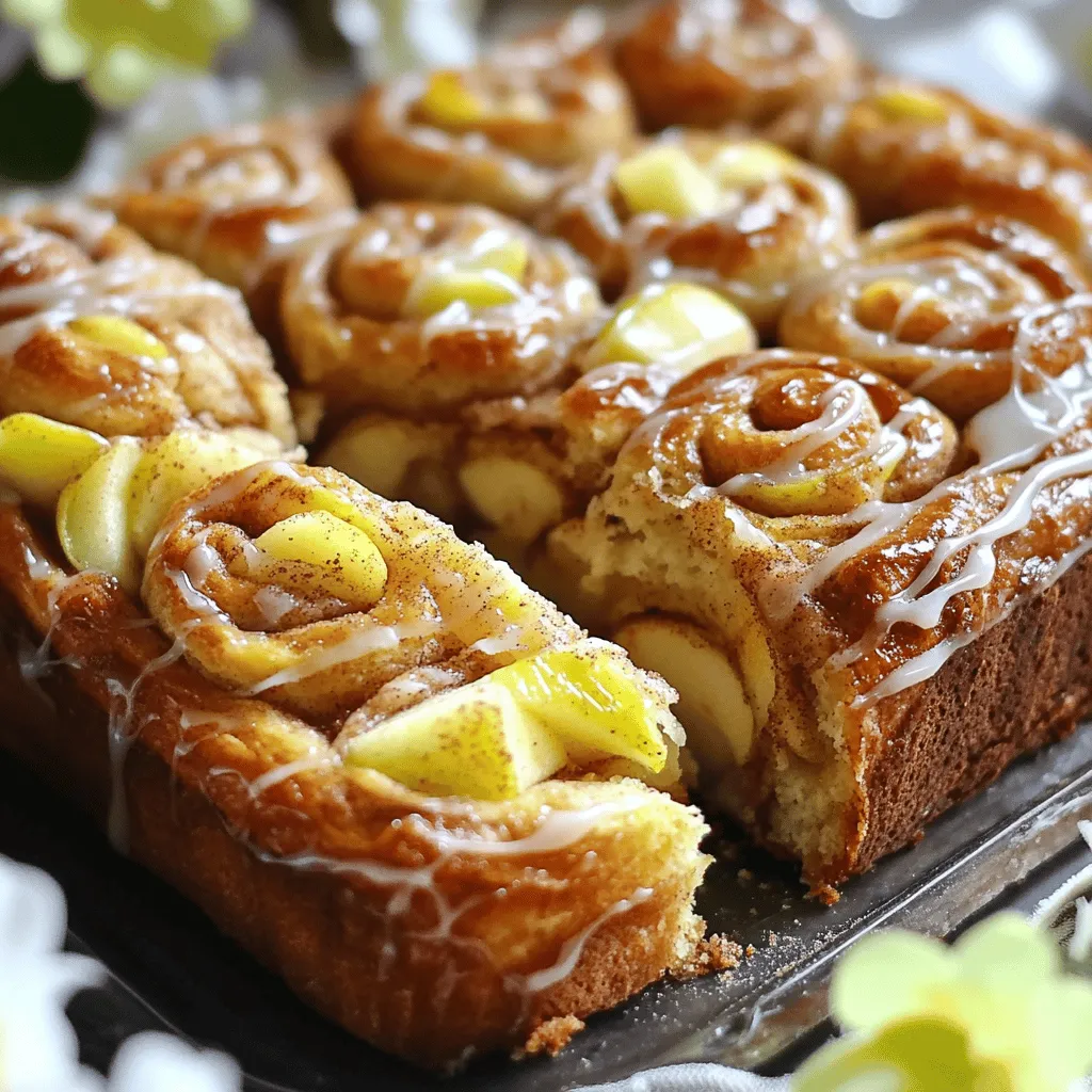 To make this tasty Cinnamon Roll Apple Fritter Bread, you need a few key items: - 2 cups all-purpose flour - 1 tablespoon baking powder - 1/2 teaspoon salt - 1 teaspoon ground cinnamon - 1/2 cup granulated sugar - 1/2 cup brown sugar, packed - 1/2 cup unsalted butter, melted - 1 large egg - 1 cup milk - 2 medium apples, peeled, cored, and diced (preferably Granny Smith) - 1 teaspoon vanilla extract For a little twist, consider adding these optional ingredients: - 1/2 cup chopped walnuts (adds a nice crunch) - A drizzle of glaze made from powdered sugar and milk (for sweetness) If you have dietary needs, here are some easy swaps: - Use gluten-free flour instead of all-purpose flour. - Swap the granulated sugar for coconut sugar if you want a lower glycemic option. - For dairy-free, use almond milk or oat milk and coconut oil instead of butter. These ingredients make your Cinnamon Roll Apple Fritter Bread delicious and fun! For the full recipe, check out the instructions above. To make Cinnamon Roll Apple Fritter Bread, start by gathering your ingredients. You will need flour, sugar, apples, and spices. Gather a mixing bowl, a whisk, a loaf pan, and a knife. Preheat your oven to 350°F (175°C) and grease a 9x5 inch loaf pan. This step helps the bread not stick while baking. 1. In a medium bowl, whisk together: - 2 cups all-purpose flour - 1 tablespoon baking powder - 1/2 teaspoon salt - 1 teaspoon ground cinnamon Set this mixture aside. 2. In a large bowl, mix: - 1/2 cup granulated sugar - 1/2 cup brown sugar, packed - 1/2 cup unsalted butter, melted Stir until smooth. 3. Next, add: - 1 large egg - 1 cup milk - 1 teaspoon vanilla extract Mix these ingredients well. 4. Gradually add the dry mixture into the wet mixture. Stir gently until just combined. Be careful not to overmix! 5. Fold in: - 2 medium apples, peeled, cored, and diced - 1/2 cup chopped walnuts (optional) Gently mix until even. 6. In a small bowl, prepare the cinnamon sugar by mixing: - 1/4 cup granulated sugar - 1 teaspoon ground cinnamon 7. Pour half of the batter into the loaf pan. Sprinkle half of the cinnamon sugar on top. Then, add the rest of the batter, followed by the remaining cinnamon sugar. 8. Using a knife, swirl the batter gently to create a beautiful marbled effect. Bake for 50 to 60 minutes. To check if it’s done, insert a toothpick into the center of the bread. If it comes out clean, your bread is ready! Let it cool in the pan for about 10 minutes before moving it to a wire rack. Enjoy your warm, delicious bread! If you want, check out the Full Recipe for more detailed baking tips. When making Cinnamon Roll Apple Fritter Bread, avoid overmixing the batter. This can make your bread dense and tough. Instead, mix just until the dry ingredients disappear. Another mistake is using too much flour. Always measure flour correctly by spooning it into your cup and leveling it off. Lastly, don’t skip the cooling time. Letting the bread cool helps it set and improves the texture. To achieve a light and fluffy bread, use room temperature ingredients. This includes eggs, milk, and butter. Room temperature ingredients blend better, creating a smooth batter. Also, ensure your baking powder is fresh. Old baking powder leads to flat bread. Finally, let the bread rest in the pan for a few minutes before transferring it to a wire rack. This helps maintain moisture and structure. To boost the flavor of your bread, consider adding spices. A pinch of nutmeg or ginger can add warmth. You can also use different apples for varied taste. Granny Smith adds tartness, while Fuji brings sweetness. For an extra kick, try adding a splash of bourbon or maple syrup to the batter. Lastly, topping the warm bread with a simple glaze made from powdered sugar and milk adds sweetness and a nice shine. To see the full recipe, check out the detailed instructions above. {{image_2}} You can switch up the fruit in this bread. Try pears or peaches for a twist. Both fruits add a sweet and juicy flavor. Diced berries also work well. They bring a tart taste that brightens the bread. Just remember to adjust the sugar if the fruit is very sweet. You can even mix different fruits for a fun combo! A glaze can make this bread even better. Mix powdered sugar with milk for a simple glaze. Drizzle it on top after the bread cools. For a more spiced flavor, add vanilla to the glaze. You can also sprinkle more cinnamon sugar on top for crunch. Chopped nuts or a sprinkle of sea salt can add texture too! You can make this bread gluten-free by using a gluten-free flour blend. Make sure it has xanthan gum for the best texture. For a vegan version, replace the egg with a flax egg. Mix one tablespoon of flaxseed meal with three tablespoons of water. Let it sit until it thickens. Use almond or oat milk instead of regular milk. These changes keep the flavor while meeting dietary needs. For the full recipe, check out the details above! To keep your Cinnamon Roll Apple Fritter Bread fresh, wrap it tightly in plastic wrap. You can also place it in an airtight container. This method keeps the bread moist and delicious. Store it at room temperature for up to three days. If you want to keep it longer, consider freezing it. Freezing this bread is easy. First, let it cool completely. Then, slice the bread if you prefer. Wrap each slice in plastic wrap. Place the wrapped slices in a zip-top freezer bag. Remove all air before sealing the bag. This bread can last for up to three months in the freezer. When you’re ready to enjoy the bread, take out what you need. If frozen, let it thaw in the fridge overnight. To reheat, wrap the bread in foil and place it in a preheated oven at 350°F (175°C) for about 10-15 minutes. This warms it through and keeps it soft. Alternatively, you can microwave a slice for about 15-20 seconds. Enjoy your warm, tasty treat! To make this bread more moist, try adding an extra egg. A splash of sour cream or yogurt works well, too. You can also mix in a little more butter or milk. These extra ingredients will give the bread a richer texture. Always remember, do not overmix the batter. This keeps your bread light and fluffy. Yes, you can use other types of apples. Honeycrisp, Fuji, or Braeburn apples are great choices. Each type adds its own unique taste. For a sweeter flavor, pick a sweeter apple like Gala. For a tart flavor, stick with Granny Smith. Feel free to mix different apples for added depth. This bread is delicious on its own. You can also serve it with butter or a drizzle of cream cheese frosting. Adding a side of warm caramel sauce makes it even better. A scoop of vanilla ice cream alongside a slice can turn it into dessert. Pair it with coffee or tea for a cozy treat. Cinnamon Roll Apple Fritter Bread lasts about 3 to 4 days at room temperature. Store it in an airtight container to keep it fresh. You can also refrigerate it for about a week. If you want to keep it longer, freeze slices for up to three months. Just wrap them well before freezing. In this post, we explored the key ingredients for making Cinnamon Roll Apple Fritter Bread. I shared step-by-step instructions and useful tips to avoid common mistakes. We also looked at fun variations and how to store your bread properly. Now, you have the tools to bake a delicious treat. Enjoy experimenting with flavors and make it your own. Happy baking!