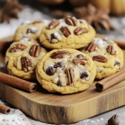To make chewy pumpkin spice cookies, you need a few key ingredients. Here’s what you will use: - 1 cup pumpkin puree - 1/2 cup unsalted butter, softened - 1 cup brown sugar, packed - 1/2 cup granulated sugar - 1 large egg - 1 teaspoon vanilla extract - 2 cups all-purpose flour - 1 teaspoon baking soda - 1 teaspoon baking powder - 1 tablespoon pumpkin spice (or a mix of cinnamon, nutmeg, and ginger) - 1/2 teaspoon salt - 1/2 cup chocolate chips (optional) - 1/2 cup chopped pecans or walnuts (optional) Each ingredient plays an important role. Pumpkin puree adds moisture and flavor. Butter gives richness. Brown sugar makes them soft and chewy. The spices give that warm fall taste. Sometimes, you may not have all the ingredients on hand. Here are some easy swaps: - Use apple sauce instead of pumpkin puree for a different flavor. - Swap coconut oil for butter if you want a dairy-free option. - Use white sugar instead of brown sugar if needed. - You can use gluten-free flour instead of all-purpose flour for a gluten-free version. These substitutions can still give you a tasty cookie. Don't worry about sticking to exact ingredients. When choosing pumpkin puree, look for these signs: - Check the can for the label. It should say "100% pure pumpkin." - Avoid products with added sugars or spices. You want pure flavor. - If using fresh pumpkin, pick one that feels heavy. It should have a firm skin. Fresh pumpkin puree gives the best taste. It makes your cookies more flavorful and moist. To start, gather all your ingredients. You need pumpkin puree, butter, sugars, and the egg. Mix the softened butter, brown sugar, and granulated sugar in a bowl. Beat until it looks fluffy. Next, add the pumpkin puree, egg, and vanilla extract. Blend it all together until smooth. In a separate bowl, mix the flour, baking soda, baking powder, pumpkin spice, and salt. Slowly add this dry mix to the wet mix. Stir gently to avoid overmixing. If you want, fold in chocolate chips and nuts for extra flavor. Now, preheat your oven to 350°F (175°C). Line a baking sheet with parchment paper for easy cleanup. Use a tablespoon or cookie scoop to drop rounded dough onto the sheet. Leave some space between each scoop. Bake the cookies for 10-12 minutes. Watch for the edges turning golden brown. The centers should look a bit soft. They will firm up as they cool, keeping that chewy texture. Once baked, take the cookies out of the oven. Let them cool on the baking sheet for about 5 minutes. This makes them easier to move. After that, transfer the cookies to a wire rack to cool completely. For storage, keep them in an airtight container. They stay fresh for up to a week. If you want to save them longer, freeze the cookies. Just make sure to use freezer bags. You can enjoy these chewy pumpkin spice cookies anytime! For the full recipe, check out the earlier section. To get that perfect chewy texture, start by using brown sugar. Brown sugar has more moisture than white sugar. This helps keep the cookies soft and chewy. Also, be careful not to mix too long. Overmixing can make the cookies tough. You want to mix just until everything blends. Finally, leave the cookies slightly underbaked. They will continue to cook as they cool. To boost the flavor, try adding a pinch of sea salt. This little touch can make a big difference. You can also use fresh spices instead of pre-mixed pumpkin spice. Fresh ground cinnamon, nutmeg, and ginger can enhance the taste. For a fun twist, consider adding a splash of maple syrup. It adds a nice depth that pairs well with pumpkin. For chewy pumpkin spice cookies, size matters. A tablespoon of dough works well for each cookie. This size allows even baking and keeps them soft. Bake your cookies at 350°F for about 10-12 minutes. Keep an eye on them. Look for golden edges, but don't worry if the center looks a bit soft. They will firm up as they cool. If you want a crispier cookie, leave them in for another minute or two, but be careful not to go too far! For the full recipe, check the earlier section. {{image_2}} You can make gluten-free pumpkin spice cookies with ease. Use gluten-free all-purpose flour instead of regular flour. Many brands blend different flours to mimic the texture of wheat flour. This switch keeps your cookies soft and chewy, just like the original recipe. If you need nut-free cookies, simply skip the nuts. You can replace them with seeds like sunflower or pumpkin seeds. These add a nice crunch without the risk of allergies. Always check your ingredients for cross-contamination if allergies are severe. Adding chocolate chips or nuts takes these cookies to the next level. You can mix in half a cup of chocolate chips for a sweet touch. Nuts like pecans or walnuts add flavor and texture. Fold them in gently to keep your cookies chewy. You can also combine both for a fun twist. For the full recipe, check out the steps above. To keep your chewy pumpkin spice cookies fresh, store them in an airtight container. This helps maintain their soft texture. Line the bottom of the container with parchment paper to absorb moisture. Place a layer of cookies on top, then add another layer of parchment paper. This method keeps cookies from sticking together. Store them at room temperature for up to one week. Freezing cookies is easy and a great way to enjoy them later. Start by letting the cookies cool completely. Place them in a single layer on a baking sheet. Freeze for about 1 hour until firm. Once frozen, transfer the cookies to a freezer-safe bag. Remove as much air as possible before sealing. They can last up to three months in the freezer. When you want a cookie, just thaw it at room temperature or microwave it for a few seconds. For the best taste, reheat cookies in the oven. Preheat your oven to 350°F (175°C). Place the cookies on a baking sheet lined with parchment paper. Heat them for about 5-7 minutes. This warms them just right and keeps them chewy. You can also microwave them for about 10-15 seconds. However, this might make the edges a bit softer. Enjoy your cookies warm for a delightful treat! If you don’t have pumpkin puree, use applesauce or mashed bananas. Both give a nice moisture. You can also try sweet potato puree. Each option adds a different flavor twist but keeps the cookies moist. To make these cookies vegan, swap the egg for a flax egg. Mix one tablespoon of flaxseed meal with three tablespoons of water. Let it sit for five minutes to thicken. Use coconut oil instead of butter for a dairy-free option. Cookies can turn out crunchy if they are overbaked. Bake them until the edges are just golden, while the centers look soft. Also, ensure you measure your flour correctly. Too much flour will make them dry. These cookies last about a week when stored in an airtight container. For longer storage, freeze them. They can stay fresh for up to three months in the freezer. Just thaw them at room temperature when you want one. For the full recipe, check out the detailed instructions above! Making chewy pumpkin spice cookies is simple and fun. We covered key ingredients and easy substitutions. I shared tips for prepping dough and achieving that perfect chewiness. Variations ensure everyone can enjoy these treats, even with special diets. Proper storage keeps cookies fresh, and FAQs help clear any confusion. Now, get baking and enjoy the warm, cozy flavors this season brings!