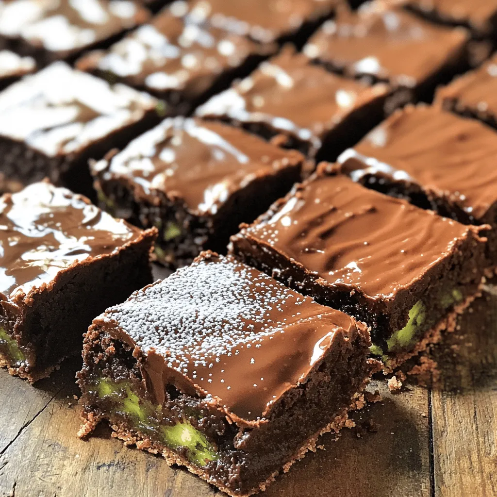 To make these delicious bars, you need some key ingredients. Here’s a list for you: - 1 cup finely grated zucchini (about 1 medium zucchini) - 1 cup all-purpose flour - 1/2 cup unsweetened cocoa powder - 1/2 teaspoon baking powder - 1/2 teaspoon baking soda - 1/4 teaspoon salt - 1/2 cup granulated sugar - 1/2 cup brown sugar, packed - 1/2 cup vegetable oil - 2 large eggs - 1 teaspoon vanilla extract - 1 cup semi-sweet chocolate chips - 1/4 cup chopped walnuts (optional) These ingredients blend together to create a rich and moist treat. The zucchini adds moisture without a strong flavor. You won’t even know it’s in there! If you lack any of these ingredients, don’t worry! Here are some swaps you can use: - Zucchini: You can use finely grated carrots or apples instead. - All-purpose flour: Use whole wheat flour for a nutty taste. - Granulated sugar: Coconut sugar works well as a natural option. - Vegetable oil: You can replace it with melted coconut oil or applesauce. - Eggs: Use flaxseed meal (1 tablespoon mixed with 2.5 tablespoons water) for a vegan option. These swaps keep the bars tasty and maintain their moistness. Don’t hesitate to get creative! For making these bars, you’ll need some handy tools: - 8x8 inch baking dish - Parchment paper - Mixing bowls (medium and large) - Whisk or electric mixer - Spatula for mixing - Sifter for dry ingredients - Toothpick to test doneness Using the right tools makes the process smoother and more fun. Plus, it helps you achieve that perfect bake! Check out the Full Recipe for complete instructions and tips. Start by gathering all your ingredients. This makes things easy and fun. You need 1 cup of finely grated zucchini, about 1 medium zucchini. Next, measure 1 cup of all-purpose flour and 1/2 cup of unsweetened cocoa powder. Don’t forget the baking powder, baking soda, and salt. You’ll need 1/2 cup each of granulated and brown sugar. For moisture, grab 1/2 cup of vegetable oil. You also need 2 large eggs and 1 teaspoon of vanilla extract. Lastly, get 1 cup of semi-sweet chocolate chips and 1/4 cup of chopped walnuts if you like nuts. First, preheat your oven to 350°F (175°C). Grease and line an 8x8 inch baking dish with parchment paper. It helps with easy removal later. In a medium bowl, sift together the flour, cocoa powder, baking powder, baking soda, and salt. This step is key for a smooth batter. In a large bowl, mix the granulated sugar, brown sugar, and vegetable oil until well combined. Then, add the eggs and vanilla extract. Blend until the mixture looks creamy. Gradually add the dry mix to the wet mix. Stir gently until just combined. Over-mixing can make the bars tough. Now, fold in the grated zucchini, chocolate chips, and walnuts if you are using them. Make sure everything is evenly mixed. Pour the batter into your prepared baking dish. Spread it out evenly with a spatula. Bake for 25-30 minutes. Check with a toothpick; it should come out clean with a few moist crumbs. Once baked, let the bars cool in the pan for about 10 minutes. Then, transfer them to a wire rack to cool completely. These bars are sure to be a hit! You can find the full recipe with all the details to make these tasty treats. To make your zucchini bars soft and moist, start with fresh zucchini. Grate it finely and press out extra water using a clean cloth. This step keeps the bars from being too soggy. Use a mix of granulated and brown sugar for a rich flavor. The brown sugar adds moisture and sweetness. Avoid over-mixing your batter. Stir just until the dry and wet ingredients are combined. This keeps the bars light and fluffy. One common mistake is using too much flour. Measure it correctly, spooning it into your cup, then leveling it off. Another mistake is not prepping the zucchini well. If it's too wet, it can make the bars dense. Also, avoid opening the oven door too early. This can cause your bars to sink. Wait until the last few minutes to check for doneness. To make your bars even better, try adding nuts or spices. Chopped walnuts give a nice crunch. You can also add a teaspoon of cinnamon for warmth. For a fun twist, mix in some peanut butter chips or mint chocolate chips. These add unique flavors and surprise your taste buds. If you like a more decadent treat, drizzle some melted chocolate on top before serving. For the full recipe, check back to see how to bring it all together. {{image_2}} If you want to make this treat lighter, swap out some ingredients. Use applesauce instead of oil. It keeps the bars moist and cuts calories. You can also use a sugar substitute like stevia or erythritol. These options help reduce sugar without losing sweetness. For a lower-carb version, try almond flour instead of all-purpose flour. This change adds healthy fats and fiber. To make gluten-free moist double chocolate zucchini bars, use a gluten-free flour blend. These blends often contain rice flour, almond flour, or tapioca flour. They work well in baking. You can also add a little xanthan gum to help with texture. Always check labels to ensure all ingredients are truly gluten-free. Enjoy the same great taste without the gluten! Feel free to switch things up with flavors. Instead of semi-sweet chocolate chips, try dark chocolate or white chocolate chips. You can also add spices like cinnamon or nutmeg for extra warmth. If you love nuts, feel free to swap walnuts for pecans or hazelnuts. Each swap gives a new twist to the classic recipe. Explore different flavors to find your favorite! For the full recipe, check out the details above. To keep your zucchini bars fresh, place them in an airtight container. Make sure the bars are completely cool before storing them. You can also wrap them in plastic wrap for extra protection. This helps to keep them moist and soft. You can freeze these bars for up to three months. To freeze, cut the bars into squares. Wrap each square in plastic wrap, then place them in a freezer bag. When you're ready to eat, let them thaw in the fridge overnight. You can also reheat them in the microwave for about 15-20 seconds. When stored properly, these zucchini bars last about a week at room temperature. For the best taste, eat them within a few days. If you see any signs of mold or off smells, it's best to throw them away. Enjoy your Moist Double Chocolate Zucchini Bars fresh for the best flavor! Yes, you can use frozen zucchini. Just make sure to thaw it first. Drain off excess water to avoid making the batter too wet. Frozen zucchini works well in this recipe. You can use applesauce or mashed bananas as egg substitutes. Use 1/4 cup of either for each egg. This keeps the bars moist and adds natural sweetness. You can also use flaxseed meal mixed with water as a binding agent. Check the bars after 25 minutes. Insert a toothpick into the center. If it comes out clean or with a few moist crumbs, they are done. Keep an eye on them to avoid overbaking. The edges should look set, and the center should not jiggle. For the full recipe, visit the Moist Double Chocolate Zucchini Bars section above. You now know how to make moist double chocolate zucchini bars. From picking fresh ingredients to adjusting for dietary needs, you have all the tips. Avoid common mistakes to get the best texture. Remember, variations let you create new flavors. Store leftover bars properly to keep them fresh. With these steps, you’ll bake with confidence. Enjoy your tasty treats and share them with friends. Happy baking!
