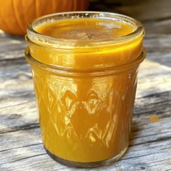 To make this syrup, you need some key items. Here’s what you will need: - 1 cup water - 1 cup granulated sugar - 1/2 cup pure pumpkin puree - 2 teaspoons pumpkin pie spice - 1 teaspoon vanilla extract - A pinch of salt These ingredients create a rich and warm fall flavor. The pumpkin puree gives it that creamy texture. The sugar and water form a sweet base that blends well with the spices. You can tweak the recipe to make it your own. Here are some fun optional items: - Maple syrup for added sweetness - Cinnamon sticks for extra spice - Nutmeg for a deeper flavor - Brown sugar for a caramel touch Feel free to mix and match these options. They can add new layers of taste to your syrup. If you have diet restrictions, don’t worry. Here are some smart swaps you can try: - Use agave syrup instead of granulated sugar for a vegan option. - Swap pumpkin puree with apple sauce for a lighter flavor. - Choose a sugar-free sweetener if you want to cut down on sugar. These substitutes keep the flavor tasty without missing out. Explore these options based on your needs. For the complete recipe, check out the Full Recipe. To start, take a medium saucepan. Add 1 cup of water and 1 cup of granulated sugar. Heat it over medium heat. Stir the mixture until the sugar dissolves. This forms your simple syrup. It should look clear and smooth. Next, add 1/2 cup of pure pumpkin puree to the syrup. Whisk it in well. You want it to blend smoothly. Then, stir in 2 teaspoons of pumpkin pie spice. Add 1 teaspoon of vanilla extract and a pinch of salt. Keep whisking until everything is mixed together. Now, bring the mixture to a gentle simmer. Lower the heat and let it simmer for 5 to 10 minutes. This thickens the syrup a bit. After that, take it off the heat and let it cool. To store, strain the syrup through a fine-mesh sieve into a clean jar. This removes any solid bits from the pumpkin. Allow it to cool completely before sealing. Store it in the fridge for up to 2-3 weeks. You now have your own pumpkin spice bliss syrup! Check out the Full Recipe for more details. To get the right thickness, simmer the syrup. Keep it on low heat. This helps the syrup thicken nicely. If you want it thicker, simmer longer. Just watch it carefully. You don’t want it to burn. Strain the syrup well to remove any lumps. This will give you a smooth texture. You can change the taste of your syrup. Add more pumpkin pie spice for a stronger flavor. If you love vanilla, add a bit more vanilla extract. For a twist, try adding a splash of maple syrup. It gives a nice depth. You can even mix in some cinnamon for extra warmth. Make it your own! Use your syrup in many ways. Drizzle it over pancakes or waffles for a fall treat. Stir it into your morning coffee or latte for a cozy vibe. You can even add it to smoothies for a fun twist. Don’t forget to use it in baking too, like in muffins or cookies. The options are endless with this syrup! {{image_2}} You can easily make this syrup dairy-free. Just skip any milk-based products. The recipe already uses water and sugar, so it’s perfect as is! If you want a creamier drink, try adding almond milk or oat milk to your coffee or latte. This way, you keep the pumpkin spice flavor without any dairy. Feel free to play with flavors! You can add a splash of maple syrup for extra sweetness. Or, mix in a few drops of your favorite flavored extract like hazelnut or caramel. These small changes can create a fun twist on the classic taste. You might even try a dash of nutmeg or ginger for a spicier kick. As the seasons change, so can your syrup! In winter, consider adding a splash of peppermint extract to make it minty. Or, during the holidays, try infusing your syrup with a cinnamon stick while it simmers. These additions can make your drinks feel festive and special. Use these ideas to enjoy your pumpkin spice syrup all year! For the full recipe, check out the details above. After you make your pumpkin spice syrup, let it cool. Pour it into a clean jar or bottle. Make sure the jar has a tight lid. This keeps your syrup fresh. Store it in the fridge for best results. Your syrup lasts 2-3 weeks in the fridge. To keep it fresh, always use a clean spoon. Avoid letting any crumbs or dirt get in. If you see any mold, throw it away right away. You can freeze your syrup for longer storage. Pour it into an ice cube tray. Once frozen, transfer the cubes to a freezer bag. This way, you can use just what you need later. Pumpkin spice syrup cubes are fun in coffee or desserts! You can use pumpkin spice syrup in many ways. First, add it to coffee or tea for a tasty fall drink. It also works well in lattes and smoothies. You can drizzle it over pancakes or waffles for a sweet twist. Another great idea is to mix it into oatmeal or yogurt. You can even use it in baking to add flavor to cakes and muffins. The options are endless! Yes, you can make pumpkin spice syrup without sugar. Use sugar substitutes like stevia or monk fruit. These options can give you sweetness without the calories of sugar. Just remember, the taste may change a bit with these substitutes. You might need to adjust the amount to match your taste. Pumpkin spice syrup lasts about 2-3 weeks in the fridge. Store it in a clean jar with a tight lid. Always check for any signs of spoilage before using it. If it smells strange or looks off, it's best to throw it away. Enjoy this delicious syrup while it's fresh! You now have everything you need to make your own pumpkin spice syrup. The right ingredients and clear steps will help you create a tasty drink. Remember to experiment with flavors and styles. Store your syrup safely for long-lasting enjoyment. Making this syrup is fun and rewarding. Enjoy your cozy drinks and share them with friends. You’ll love how easy this is!