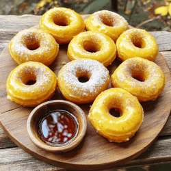 - 1 cup all-purpose flour - 1/2 cup pumpkin puree - 1/4 cup granulated sugar - 1/4 cup brown sugar, packed - 1 teaspoon baking powder - 1/2 teaspoon baking soda - 1 teaspoon pumpkin pie spice - 1/4 teaspoon salt - 1/2 teaspoon vanilla extract - 1/4 cup milk (dairy or non-dairy) - 1 large egg - 2 tablespoons melted butter or coconut oil To make perfect pumpkin spice baked donuts, you need fresh ingredients. The flour gives the donuts structure. Pumpkin puree adds moisture and flavor. Granulated and brown sugar sweeten the treat. Baking powder and baking soda help them rise. Pumpkin pie spice brings warmth and fall flavors. Salt enhances all the tastes. Vanilla extract adds a nice touch. Milk keeps the batter smooth and creamy. The egg binds everything together. Finally, melted butter or coconut oil adds rich flavor. - Powdered sugar - Cinnamon-sugar mixture - Maple syrup These toppings can make your donuts even more special. Dusting with powdered sugar gives a sweet finish. A cinnamon-sugar mix adds a warm, cozy flavor. Maple syrup is perfect for dipping and brings a nice sweetness. Choose one or mix and match! - Preheat your oven to 350°F (175°C). - Grease the donut pan with non-stick spray or oil. Start by preparing your oven. Set it to 350°F (175°C). This heat is perfect for baking the donuts. While the oven heats, grab your donut pan. Coat it with non-stick spray or oil. This step helps the donuts pop out easily after baking. - Whisk together all-purpose flour, sugars, baking powder, baking soda, pumpkin pie spice, and salt. Next, move to dry ingredients. In a large bowl, add 1 cup of all-purpose flour. Pour in 1/4 cup of granulated sugar and 1/4 cup of brown sugar. Add 1 teaspoon of baking powder and 1/2 teaspoon of baking soda. Sprinkle in 1 teaspoon of pumpkin pie spice plus 1/4 teaspoon of salt. Use a whisk to mix well. This ensures even flavor throughout the donuts. - Combine pumpkin puree, milk, vanilla extract, egg, and melted butter (or coconut oil). Now, let’s move to the wet mix. In another bowl, combine 1/2 cup of pumpkin puree. Add 1/4 cup of milk, 1/2 teaspoon of vanilla extract, and 1 large egg. Pour in 2 tablespoons of melted butter or coconut oil. Mix until smooth and creamy. This mixture adds moisture and flavor to your donuts. - Combine wet and dry ingredients without overmixing. - Transfer batter to a piping bag and fill the donut pan. It’s time to combine! Pour the wet mixture into the dry ingredients. Blend gently until just mixed. Some lumps are okay; don’t overmix. Now, grab a piping bag or a zip-top bag with one corner cut off. Fill the donut pan about 2/3 full with your batter. This ensures enough room for rising. - Bake for 10-12 minutes. - Check doneness with a toothpick. Place the pan in your preheated oven. Bake for 10 to 12 minutes. Use a toothpick to test if they are done. Insert it in the center of a donut. If it comes out clean, they’re ready! - Let cool in the pan for 5 minutes before transferring to a wire rack. Once baked, let the donuts cool in the pan for 5 minutes. This step keeps them soft. After that, carefully transfer them to a wire rack. Allow them to cool completely. Now they are ready for serving! - Ensure ingredients are at room temperature. This helps the batter mix well. - Do not overmix the batter. A few lumps are okay. Overmixing can make donuts tough. - For a great look, dust the cooled donuts with powdered sugar. - You can also dip them in a cinnamon-sugar mix for added flavor. - Serve on a rustic wooden platter. Add a side of maple syrup for dipping. - Pair these donuts with hot coffee or spiced cider for the perfect fall treat. - Adjust sweetness to taste. You can add more sugar if you prefer sweeter donuts. - Add nuts or chocolate chips to the batter. Walnuts or pecans add a nice crunch. - Chocolate chips can make the donuts extra special and fun for kids. {{image_2}} You can make pumpkin spice baked donuts even more fun. Here are some ideas: - Adding chocolate chips: Mix in 1/2 cup of chocolate chips for a sweet addition. The chocolate pairs well with pumpkin spice. - Incorporating nuts: Walnuts or pecans add crunch. Chop them up and fold in 1/4 cup to 1/2 cup. This gives texture and flavor. - Making them gluten-free: Substitute the all-purpose flour with a gluten-free blend. Look for one that works well in baking. Toppings can change the whole feel of your donuts. Consider these options: - Glazes: A maple or chocolate glaze makes a sweet finish. Just melt your choice of glaze and dip the cooled donuts. - Sprinkling with different spices: Try cinnamon, nutmeg, or even a dash of cayenne for a kick. A sprinkle can add a nice touch of flavor. Want to make your donuts a bit healthier? Here are some swaps: - Using applesauce in place of oil: Replace the melted butter or coconut oil with 1/4 cup of unsweetened applesauce. This lowers fat and adds moisture. - Substituting coconut sugar for granulated sugar: Coconut sugar gives a lower glycemic index. Use it in equal parts for a healthier sweetness. You can store your pumpkin spice baked donuts at room temperature for one day. If you want them to last longer, place them in the fridge. Make sure to use an airtight container. This helps keep them fresh and moist. Avoid leaving them uncovered, as they will dry out quickly. To freeze your baked donuts, let them cool completely first. Then, wrap each donut in plastic wrap. Place the wrapped donuts in a freezer-safe bag or container. They can stay frozen for up to three months. When you're ready to eat, remove the donuts from the freezer and thaw them in the fridge overnight. This keeps their taste and texture intact. The best way to reheat your donuts is in the oven. Preheat the oven to 350°F (175°C). Place the donuts on a baking sheet and warm them for about five minutes. This method helps keep them soft. You can also use the microwave for a quick option. Heat them for about 10-15 seconds. Just be careful not to overheat, as that can make them dry. Enjoy your warm, tasty treats! To make pumpkin spice baked donuts, start by preheating your oven to 350°F. Grease your donut pan with non-stick spray or oil. In a bowl, whisk together flour, granulated sugar, brown sugar, baking powder, baking soda, pumpkin pie spice, and salt. In another bowl, mix pumpkin puree, milk, vanilla, egg, and melted butter. Combine both mixtures but do not overmix. Transfer the batter to a piping bag, fill the pan, and bake for 10-12 minutes. Check with a toothpick for doneness. Cool for five minutes before transferring to a rack. Yes, you can use fresh pumpkin. First, cook the pumpkin by roasting or steaming it until tender. After cooling, blend it until smooth to make puree. This will give your donuts a fresh taste. Fresh pumpkin may have more moisture, so adjust flour if needed. Look for a light golden color on the donuts. Insert a toothpick into the center; it should come out clean. If it has batter on it, bake for another minute or two. Timing may vary, so start checking at 10 minutes. Yes, you can easily make these donuts vegan. Replace the egg with a flax egg or applesauce. Use almond milk or any plant-based milk instead of dairy milk. Substitute melted coconut oil for butter. These swaps maintain great flavor and texture. These donuts stay fresh for about three days at room temperature. Store them in an airtight container to keep them moist. You can also refrigerate them for up to a week, but they may lose some softness. In this article, I shared how to make tasty pumpkin spice baked donuts. You learned about the ingredients, precise steps for baking, and tips for customizing your treats. Remember to store them properly to keep them fresh longer. Don’t hesitate to experiment with flavors and toppings for your own unique twist. Enjoy baking these easy, delicious donuts with family and friends!