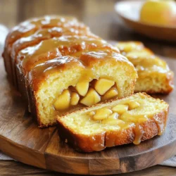 - 2 cups all-purpose flour - 1 teaspoon baking powder - 1/2 teaspoon baking soda - 1 teaspoon ground cinnamon - 1/2 teaspoon ground nutmeg - 1/4 teaspoon salt - 1/2 cup unsalted butter, softened - 1 cup granulated sugar - 2 large eggs - 1 cup apple cider (preferably fresh) - 1 teaspoon vanilla extract - 1/2 cup chopped apples (peeled and diced) - 1/2 cup powdered sugar (for glaze) - 1-2 tablespoons apple cider (for glaze consistency) I use standard units in this recipe. Cups, teaspoons, and tablespoons make it easy to measure. For baking, accuracy is key. A kitchen scale can help if you prefer weight measurements. Fresh apple cider brings a rich, fruity taste to the loaf. It adds moisture and sweetness. The flavor of fresh cider is much stronger than store-bought versions. Using fresh cider enhances the dish. It captures the essence of autumn and gives your loaf a homemade touch. When you pick cider, look for bright, clear liquid. This ensures quality. Fresh cider makes every bite taste better. 1. First, preheat your oven to 350°F (175°C). This helps the loaf rise well. 2. Grease a standard loaf pan or line it with parchment paper. This will make it easier to remove the loaf later. 3. In a mixing bowl, combine the flour, baking powder, baking soda, cinnamon, nutmeg, and salt. Whisk them together until they mix well. Set this bowl aside. 4. In a large mixing bowl, cream the softened butter and granulated sugar with an electric mixer. Mix until it looks light and fluffy, which takes about 3-4 minutes. 5. Add the eggs one at a time. Mix well after each egg. This step helps the mixture blend smoothly. 6. Now, stir in the apple cider and vanilla extract. Mix until everything is combined. 1. Gradually add the dry ingredients from the first bowl into the wet mixture. Mix until just combined. Overmixing can make your loaf tough. 2. Gently fold in the diced apples. This will add yummy bites of fruit. 3. Pour the batter into the prepared loaf pan. Use a spatula to smooth the top. 4. Bake your loaf in the preheated oven for 50-55 minutes. Check if it's done by inserting a toothpick into the center. If it comes out clean, your loaf is ready. 5. Once baked, remove the loaf from the oven. Let it cool in the pan for about 10 minutes. Then, transfer it to a wire rack to cool completely. 1. While the loaf is baking, prepare the glaze. In a small bowl, whisk the powdered sugar and apple cider until smooth. 2. If the glaze is too thick, add more apple cider. You want it to be drizzle-ready. 3. After the loaf cools, drizzle the apple cider glaze over it evenly. Let the glaze set for a few minutes before slicing. This loaf is now ready for you to enjoy! The mix of spices and apple cider gives it a warm, cozy flavor. To get a soft and moist loaf, use fresh apple cider. The liquid adds flavor and keeps the loaf tender. Mix the wet and dry ingredients gently. Overmixing can make your loaf tough. Fold in the diced apples carefully. This ensures they stay whole and add great bites. Always preheat your oven to 350°F (175°C). This helps the loaf rise evenly. Grease your loaf pan or use parchment paper to prevent sticking. Bake for 50-55 minutes. Check for doneness with a toothpick. If it comes out clean, your loaf is ready. Let it cool for about 10 minutes before removing it from the pan. This step helps keep the loaf intact. Slice the loaf and arrange it on a nice platter. Drizzle extra glaze over the top for a sweet finish. You can also garnish with thin apple slices. A sprinkle of cinnamon adds a nice touch. Serve it warm or at room temperature with a hot drink. Enjoy it as a breakfast treat or a cozy snack! {{image_2}} You can add more spice to your loaf for a kick. Try a pinch of ground cloves or allspice. These spices pair well with the apple cider. You could also add ginger for warmth. Just a little can make a big difference. Spice blends can transform flavors in your loaf. While apples are great, other fruits work too. Try adding pears for a sweet twist. They bring moisture and a different flavor. You can also use dried fruits like cranberries or raisins. These add texture and a burst of sweetness. Mixing fruits can create a delightful surprise in every slice. Want to make it healthier? Swap regular butter for applesauce. This will cut some fat and add moisture. You can use whole wheat flour instead of all-purpose flour. This adds more fiber to your loaf. If you like less sugar, try using honey or maple syrup. Both add sweetness and flavor while being more natural. To keep your Apple Cider Glazed Donut Loaf fresh, wrap it tightly in plastic wrap. You can also place it in an airtight container. This will help retain moisture and flavor. Store it at room temperature for up to three days. If you want it to last longer, consider freezing. Freezing is a great way to save your donut loaf for later. First, let the loaf cool completely. Then, slice it into pieces for easy serving. Wrap each slice in plastic wrap and then place them in a freezer bag. Label the bags with the date. You can freeze the loaf for up to three months. When you’re ready to enjoy it, simply thaw at room temperature. To reheat your donut loaf, remove it from the packaging. If it's frozen, let it thaw first. Preheat your oven to 350°F (175°C). Place the loaf on a baking sheet and cover it with foil to prevent burning. Heat for about 10-15 minutes. For a quick fix, you can microwave a slice for 15-30 seconds. Enjoy the warm, sweet flavors! Yes, you can use other types of apples. Different apples offer unique flavors and textures. Sweet apples like Fuji or Honeycrisp add a nice taste. Tart apples like Granny Smith provide a fun contrast. Just make sure to chop them small. This helps them mix well in the batter. To make this loaf gluten-free, swap all-purpose flour for a gluten-free blend. Look for a blend that includes xanthan gum. This helps mimic the texture of regular flour. You can also use almond flour, but the texture will change. Adjust baking time if needed, as gluten-free flours can bake differently. If your loaf sinks, it might be due to a few reasons. Overmixing can cause air bubbles to collapse. Make sure to mix until just combined. Also, check your oven temperature. An oven that’s too hot can create a rise that falls. Lastly, test your baking powder and baking soda for freshness. This blog post covered the key points for making an apple cider glazed donut loaf. We looked at the right ingredients, step-by-step instructions, and handy tips to help you bake it perfectly. We also explored variations and how to store your leftovers. Remember, fresh apple cider brings out the best flavor in your loaf. With the right methods, you can enjoy a delicious treat that suits your taste. Try it out, and enjoy sharing your yummy creation with friends and family!