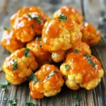 - 1 medium head of cauliflower, cut into bite-sized florets - 1 cup all-purpose flour - 1 teaspoon garlic powder - 1 teaspoon onion powder - 1 teaspoon smoked paprika - 1/2 teaspoon cayenne pepper - 1/4 teaspoon salt - 1/4 teaspoon black pepper - 1 cup unsweetened almond milk - 1/2 cup buffalo sauce The heart of this dish is the cauliflower florets. They transform into crispy bites with flavor. The batter, made with all-purpose flour and spices, gives them a crunchy coat. Garlic powder, onion powder, smoked paprika, cayenne, salt, and black pepper add depth. Adjust the cayenne for your spice level. - Gluten-free flour options - Types of buffalo sauce If you need gluten-free, substitute the all-purpose flour with a gluten-free blend. Many brands work well and keep the texture good. For buffalo sauce, you can use store-bought or make your own. Each option has unique flavor profiles, so pick what you enjoy. - 1 tablespoon olive oil - Recommended dipping sauces While olive oil is optional, it helps create extra crispiness. You can also pair these bites with dipping sauces. Ranch and blue cheese are classic choices. You can also try yogurt or a spicy mayo for a twist. Rinse the cauliflower florets under cold water. Dry them well with a kitchen towel. The key to crispiness is ensuring the florets are completely dry. If they have moisture, they won’t get that perfect crunch. In a large bowl, whisk together the flour, garlic powder, onion powder, smoked paprika, cayenne pepper, salt, and black pepper. This mix gives your bites great flavor. Gradually add the almond milk while whisking. You want a smooth batter that coats well. Dip each cauliflower floret into the batter. Let any extra batter drip off. Make sure each piece is well-coated. This step is crucial for a tasty crunch. Preheat your air fryer to 375°F (190°C) for about 5 minutes. Preheating helps achieve that crispy texture. Arrange the battered cauliflower in a single layer in the air fryer basket. Avoid overcrowding them. You want proper air circulation for even cooking. Lightly spray or brush the bites with olive oil for added crunch. Cook for 15-20 minutes, shaking the basket halfway through to ensure even cooking. Once the bites are cooked and golden, toss them in a bowl with buffalo sauce. Make sure they are evenly coated. Adjust the amount of sauce based on how spicy you like it. You can add more for extra heat or less for a milder taste. If you want an even crunchier bite, return the coated cauliflower to the air fryer. Cook for an extra 3-5 minutes. This final crisping step is essential for achieving that perfect texture. Enjoy your delicious bites! To make your buffalo cauliflower bites super crispy, use a dry batter instead of a wet one. A dry batter clings better and forms a nice crust. This helps trap air and moisture, making them fluffy inside. Adding olive oil is another trick. Just a tablespoon makes a big difference. It helps the batter crisp up nicely while cooking in the air fryer. Lightly spray or brush your bites with olive oil before cooking for extra crunch. Want to control the heat? Adjust the cayenne pepper in your batter! If you prefer less spice, just skip it or use less. You can also change the sauce. Try a mild barbecue sauce if buffalo sauce is too hot. Another option is to mix in some honey for a sweet twist. This balances the heat and makes it tasty for everyone. Serve these bites with tasty dipping sauces. Ranch dressing is a classic choice. Blue cheese dressing pairs well too. If you're feeling adventurous, try a garlic aioli for a fresh flavor. For sides, think about a fresh salad or crunchy veggies. They add nice color and balance to the meal. For drinks, a cold beer or sparkling water complements the bites well. Enjoy your delicious feast! {{image_2}} You can change the spice mix for your buffalo cauliflower bites. Try adding cumin or chili powder for a different twist. If you love cheese, sprinkle some shredded cheddar or vegan cheese on top before air frying. This adds a rich, creamy flavor that pairs well with the spicy buffalo sauce. To make this dish gluten-free, simply swap the all-purpose flour for a gluten-free flour blend. It works just as well and keeps the bites tasty. For a vegan version, use plant-based milk and skip the cheese. If you want low-carb options, use almond flour instead of regular flour. This still gives a great crunch! Air frying is a wonderful method for cooking these bites. It gives you that crispy texture without deep frying. You can also bake them in the oven, but they may not get as crispy. Frying is another option, but it adds extra oil and calories. The air fryer cooks evenly and reduces the mess. You’ll love the ease and flavor! To keep your Buffalo cauliflower bites fresh, store them in the fridge. Place them in an airtight container. This helps prevent moisture from making them soggy. I recommend using glass containers. They seal well and resist odors. When reheating, I want to keep the bites crispy. The best way is to use the air fryer. Set it to 350°F (175°C) and cook for about 5-7 minutes. This keeps them crunchy. You can also use the microwave, but they may turn soft. If you must use the microwave, heat in short bursts, about 30 seconds at a time. Freezing is a great option, too. To freeze, place the cooled bites in a single layer on a baking sheet. Freeze them for 1-2 hours. Once frozen, transfer them to a freezer bag. This helps them stay fresh longer. When ready to eat, thaw them in the fridge overnight. Cook them in the air fryer for about 10-12 minutes for a crispy finish. Yes, you can use frozen cauliflower. However, it may change the texture. Frozen florets have more moisture, which can make them less crispy. If you choose frozen, cook them for a few more minutes in the air fryer. To make homemade buffalo sauce, you need just a few simple ingredients: - 1/2 cup hot sauce - 1/4 cup melted butter (or a vegan alternative) - 1 tablespoon vinegar - 1/4 teaspoon garlic powder - 1/4 teaspoon cayenne pepper (optional for extra heat) Mix these well to create a tasty sauce. Many sauces go well with buffalo cauliflower, such as: - Ranch dressing - Blue cheese dressing - Honey mustard - A creamy yogurt dip These options balance the heat of the buffalo sauce nicely. Leftovers can last about 3 to 5 days in the fridge. Make sure to store them in an airtight container. This helps keep them fresh longer. Yes, you can bake these in the oven. Preheat your oven to 425°F (220°C). Arrange the florets on a baking sheet. Bake for about 25-30 minutes, flipping halfway through. This will help them crisp up nicely. In this blog post, we explored how to make buffalo cauliflower bites using simple ingredients. You learned about the main and alternative ingredients, plus helpful tips for perfecting your dish. I shared steps for preparation, air frying, and serving ideas. Remember, you can adjust flavors and storage methods to fit your needs. Enjoy these tasty bites as a snack or meal. They are a fun, healthy dish for everyone to love!