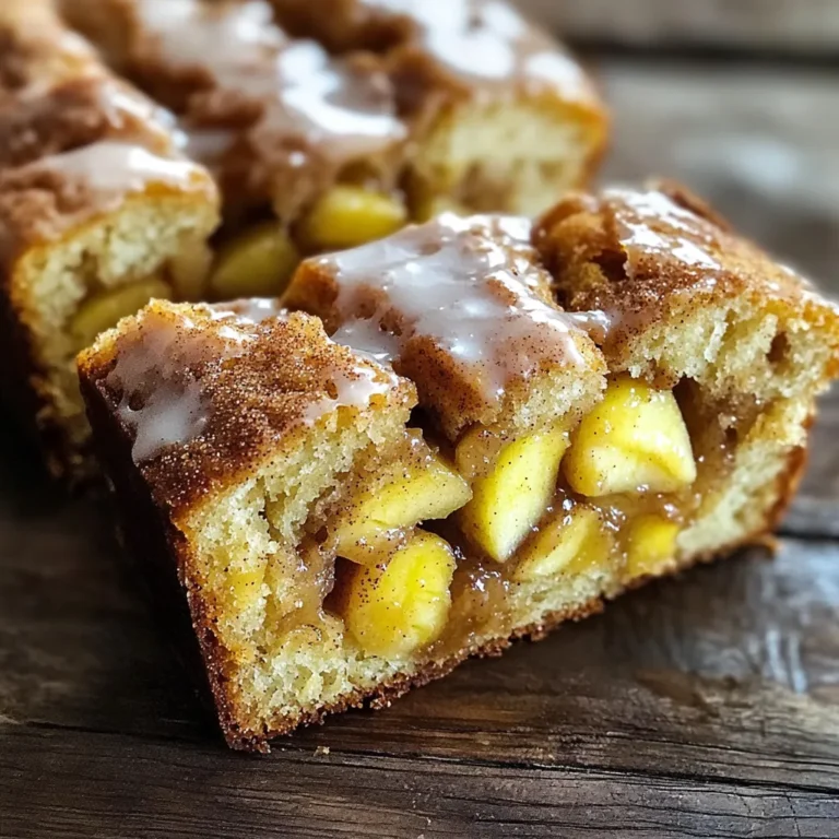 To make Apple Cider Donut Bread, gather these simple ingredients: - 2 cups all-purpose flour - 1 teaspoon baking powder - 1 teaspoon baking soda - 1 teaspoon ground cinnamon - 1/2 teaspoon ground nutmeg - 1/2 teaspoon salt - 1/2 cup unsalted butter, softened - 1 cup granulated sugar - 2 large eggs - 1 cup apple cider - 1 teaspoon vanilla extract - 1 cup diced apples (preferably Granny Smith) - 1/4 cup brown sugar (for topping) - 1 tablespoon melted butter (for topping) - 1 teaspoon ground cinnamon (for topping) You can swap some ingredients if needed. - Use whole wheat flour for a healthier option. - Replace granulated sugar with coconut sugar for a lower glycemic index. - Applesauce can stand in for butter to cut down on fat. - Maple syrup can replace apple cider for a richer flavor. - For a gluten-free version, use a gluten-free flour mix. Choosing the right apples makes a big difference. - Look for Granny Smith apples; they offer a tart flavor. - Choose firm apples without bruises or soft spots. - Fresh apples should smell sweet and fruity. - If possible, buy local apples for better taste and quality. - Try mixing different apple types for a unique flavor blend. First, preheat your oven to 350°F (175°C). This warm-up helps the bread bake evenly. Next, take a 9x5 inch loaf pan. Grease it well with non-stick spray or butter. This step stops the bread from sticking. In a large bowl, cream the softened butter and granulated sugar. Use an electric mixer for a light and fluffy mix. Add the eggs one at a time. Mix well after each egg. Then, pour in the apple cider and vanilla extract. Stir gently until just combined. In a medium bowl, whisk together the flour, baking powder, baking soda, cinnamon, nutmeg, and salt. Once mixed, gradually add this dry mix to the wet ingredients. Stir until you no longer see flour streaks. Be cautious not to overmix. Gently fold in the diced apples into the batter. This adds great flavor and texture. Pour the batter into the prepared loaf pan. Smooth the top for an even bake. In a small bowl, mix brown sugar, cinnamon, and melted butter. Sprinkle this topping evenly over the batter. To keep your Apple Cider Donut Bread light, it is key to avoid overmixing. When you add dry ingredients, stir gently until you see no flour. If you mix too much, the bread may turn out dense. I often use a spatula to fold the batter. This helps blend ingredients without beating out air. Remember, a few lumps are okay! Baking takes a bit of practice, but these tips help a lot. Always preheat your oven to 350°F (175°C) before starting. This helps your bread rise evenly. Use a light-colored loaf pan; dark pans can cause burning. Bake for 50-60 minutes, but keep an eye on it. Insert a toothpick in the center; it should come out clean. If not, give it a bit more time. Let your bread cool in the pan for about 10 minutes. This makes it easier to remove without breaking. After that, transfer it to a wire rack to cool completely. Slice and serve warm for the best taste. Drizzle extra apple cider glaze on top for sweetness. You can also pair it with vanilla ice cream for a tasty treat! Enjoy every bite! {{image_2}} You can make this bread even better! Nuts and dried fruits add texture and flavor. Try adding 1/2 cup of chopped walnuts or pecans. These nuts give a nice crunch. You can also use 1/2 cup of raisins or dried cranberries. They bring a bit of sweetness. Just fold them in with the diced apples. This will make every bite special. Want to make this bread gluten-free? It’s easy! Swap the all-purpose flour for a gluten-free blend. Look for one that has xanthan gum added. This helps with the texture. You can also use almond or coconut flour. However, you might need to adjust the liquid in the recipe. Keep an eye on the batter’s thickness. It should be smooth and thick but not dry. Want to boost the flavor? You can add more spices! Try adding 1/4 teaspoon of ginger or allspice. These spices give a warm flavor. You can also add a splash of maple extract for a sweet touch. Another idea is to use fresh lemon zest. It adds brightness to the bread. Experiment and find what you like best! To keep your Apple Cider Donut Bread fresh, wrap it tightly. Use plastic wrap or foil. Store it at room temperature for up to three days. If you want it to last longer, put it in the fridge. Just know that this may change the texture a bit. If you want to save some bread for later, freezing is a great option. First, let the bread cool completely. Then, slice it if you prefer. Wrap each slice in plastic wrap. Place the wrapped slices in a freezer-safe bag. You can freeze it for up to three months. This way, you can enjoy a slice anytime you want! When you're ready to enjoy your leftover Apple Cider Donut Bread, reheating makes it taste fresh. You can use the oven or the microwave. For the oven, preheat it to 350°F. Wrap the bread in foil and heat for about 10-15 minutes. If you use the microwave, heat a slice for 10-15 seconds. Add a pat of butter on top for extra yum! Yes, you can use store-bought apple cider. It is often tasty and easy to find. Just make sure it is fresh and not spiced. Fresh apple cider gives the best flavor. If you want to make it extra special, choose a high-quality brand. Apple Cider Donut Bread can last about 3 to 4 days at room temperature. Store it in an airtight container to keep it fresh. You can also refrigerate it for up to a week. If you want it to last longer, freeze it. It can last for up to three months in the freezer. Yes, you can double this recipe with ease. Just use two loaf pans for your batter. Remember to adjust your baking time slightly. Check for doneness by using a toothpick in the center of each loaf. You can serve this bread warm or cold. It pairs nicely with a drizzle of apple cider glaze. A scoop of vanilla ice cream makes a lovely dessert. You can also enjoy it with coffee or tea for breakfast. We’ve explored the best ingredients for your Apple Cider Donut Bread and shared easy substitutions. You learned how to mix wet and dry ingredients for a perfect batter, plus tips for baking. Variations like adding nuts or dried fruit can enhance flavor. Storing and reheating your bread ensures it stays fresh. Remember, using quality apples is key for great taste. Enjoy baking and sharing this delightful treat. You now have the tools to make it amazing!