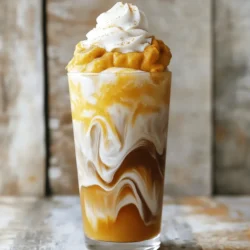 For your Copycat Pumpkin Cream Cold Brew, gather these simple items: - 2 cups cold brew coffee - 1/2 cup heavy cream - 1/4 cup pumpkin puree - 2 tablespoons maple syrup (or more to taste) - 1 teaspoon vanilla extract - 1/2 teaspoon pumpkin pie spice - 1/4 teaspoon ground cinnamon - Ice cubes - Whipped cream (for topping, optional) - Extra pumpkin pie spice (for garnish) You will need a few tools to make this drink: - Mixing bowl - Whisk or electric mixer - Glass for serving - Spoon or small spatula for swirling You can easily change some ingredients if needed: - Use almond or coconut milk in place of heavy cream for a lighter version. - Try honey instead of maple syrup for a different sweet taste. - If you don’t have pumpkin pie spice, mix cinnamon, nutmeg, and ginger for a similar flavor. - Use brewed coffee instead of cold brew if that’s what you have on hand. To start, gather your ingredients. You will need heavy cream, pumpkin puree, maple syrup, vanilla extract, pumpkin pie spice, and ground cinnamon. 1. In a mixing bowl, add the heavy cream. 2. Next, add the pumpkin puree. 3. Pour in the maple syrup. Adjust the amount based on your taste. 4. Then, add the vanilla extract, pumpkin pie spice, and ground cinnamon. 5. Whisk all the ingredients together until smooth. This mixture should be creamy and well-blended. Now it’s time to build your drink. 1. Grab a glass and fill it with ice cubes. 2. Pour the cold brew coffee over the ice. Fill the glass to your desired level. 3. Take your pumpkin cream mixture and gently spoon it on top. 4. Use a small spatula or spoon to swirl it slightly. This adds a nice look to your drink. Let’s add the finishing touches to make your drink special. 1. If you like, add a dollop of whipped cream on top of the pumpkin cream layer. This adds richness. 2. Dust some extra pumpkin pie spice on top for garnish. It gives a great aroma and taste. 3. Serve with a straw or a long spoon. This helps mix the flavors when you drink it. Enjoy your homemade pumpkin cream cold brew! To get the best flavor, use high-quality cold brew coffee. Cold brew is less bitter, and it pairs well with the pumpkin cream. Choose a pumpkin puree that has no added sugar. Fresh spices also make a big difference. Use freshly ground cinnamon and pumpkin pie spice for a warm, rich taste. Adjust the maple syrup to suit your taste. If you like it sweeter, add a bit more. A great drink needs a great look. Start with a clear glass to show off the layers. After you pour in the cold brew, gently spoon the pumpkin cream on top. Swirl it lightly for a beautiful effect. A dollop of whipped cream adds a nice touch. Dust it with extra pumpkin pie spice for a warm, inviting look. Don’t forget a straw or a long spoon for mixing! Avoid using too much cream. It can overpower the coffee and pumpkin. Don’t skip the whisking step. It ensures a smooth and creamy mix. If you make it too sweet, add more cold brew to balance the flavors. Lastly, don’t rush the presentation. Take your time to layer it nicely. A well-presented drink makes every sip more enjoyable! {{image_2}} You can easily make this drink dairy-free or vegan. Use coconut cream instead of heavy cream. This choice adds a rich taste. Almond milk or oat milk also works well. Just swap them in for the heavy cream. This keeps the drink creamy and tasty. Do you like your drinks sweeter? Add more maple syrup to your taste. Honey also works great if you prefer a different flavor. For less sweetness, reduce the maple syrup or use a sugar alternative. Adjusting sweetness makes it perfect for you. Want to mix things up? Add a splash of nutmeg or ginger for extra spice. You can also use flavored syrups like caramel or vanilla. For a fun twist, try adding a dash of cocoa powder. These small changes can create a new favorite drink. Store leftover heavy cream in an airtight container. Keep it in the fridge. Use it within a week for best taste. Pumpkin puree should also go in a sealed container. It lasts about 3 to 5 days in the fridge. For longer storage, freeze the puree in ice cube trays. Then transfer the cubes to a freezer bag. This way, you can use small amounts later. The pumpkin cream cold brew tastes best fresh. However, if you need to save it, keep it in the fridge. It stays good for up to 2 days. Before serving, stir well to mix the flavors. If you see any separation, don’t worry. Just give it a good shake or stir. If you want to enjoy the cold brew warm, heat the coffee first. Pour the cold brew into a pot and warm it over low heat. Do not boil it. Heat it gently until it’s warm but not hot. Avoid heating the pumpkin cream. It tastes best cold and creamy on top. If you prefer a warm drink, mix the warm coffee with cold pumpkin cream right before you drink it. Yes, you can use regular coffee. However, cold brew tastes smoother and less bitter. If you prefer hot coffee, brew it strong. Let it cool before making your drink. Cold brew mixes well with the pumpkin cream. This gives you that rich fall flavor. To reduce sweetness, cut back on maple syrup. Start with one tablespoon. Taste your drink before adding more. You can also replace maple syrup with unsweetened almond milk. This will keep the flavor but lower the sugar. Adjust to your liking for a perfect sip. Yes, you can prep some parts ahead. Make the pumpkin cream and store it in the fridge. Cold brew coffee can also be made in advance. Just keep it cold until you are ready to mix. This way, you save time and enjoy your drink faster. This blog post guides you through making a delicious drink. You learned about the right ingredients, key equipment, and helpful substitutions. I provided clear steps from prep to final touches, along with tips to boost flavor and avoid common mistakes. You can explore fun variations to match your taste. Also, I covered how to store leftovers and answered common questions. With this knowledge, you can create a tasty drink that impresses everyone. Enjoy the process and treat yourself to a delightful beverage.