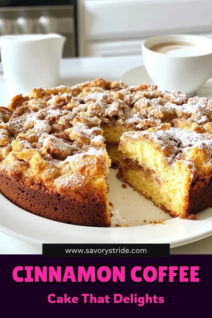 Indulge in the perfect blend of flavors with this irresistible Cinnamon Streusel Coffee Cake! An easy recipe that combines soft, fluffy cake with a crunchy cinnamon topping, it's perfect for brunch or dessert. Get ready to impress your friends and family with this deliciously inviting treat. Click through to uncover the full recipe and enjoy the baking magic! #CinnamonStreuselCoffeeCake #BakingRecipes #CoffeeCake #DessertIdeas