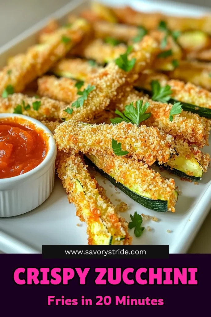 Enjoy a tasty twist on a classic snack with these Crunchy Air Fryer Parmesan Zucchini Fries! Perfectly seasoned and easy to make, these fries are a healthier alternative that everyone will love. Discover how to achieve that perfect golden crunch in just 20 minutes. Don't miss out on this delicious recipe—click through to explore the full instructions and serve these irresistible bites at your next gathering! #AirFryerRecipes #ZucchiniFries #HealthySnacks #ParmesanZucchini