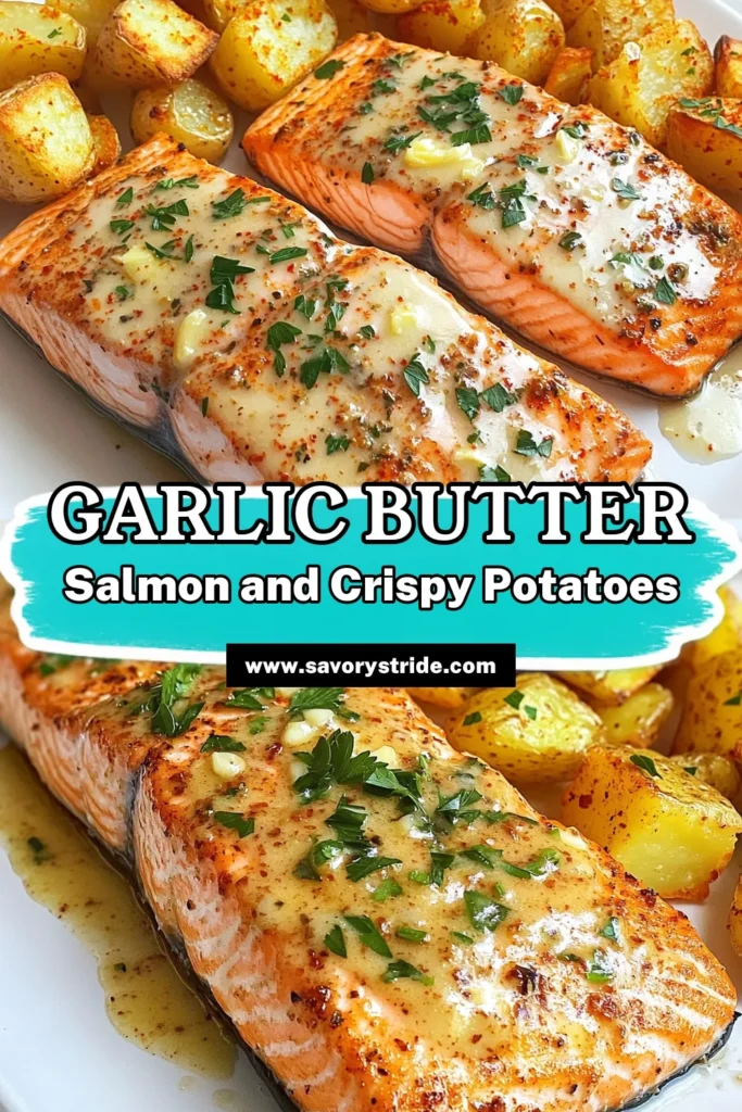 Savor the flavors of Air Fryer Garlic Butter Salmon with Crispy Potatoes! This easy recipe features succulent salmon fillets brushed with a rich garlic butter mix and perfectly crispy potatoes, all cooked to perfection in your air fryer. Ready in just 30 minutes, it's a quick and delicious meal for anyone. Click through for the full recipe and impress your family with this tasty dish! #AirFryerRecipes #SalmonDinner #HealthyEating #QuickMeals