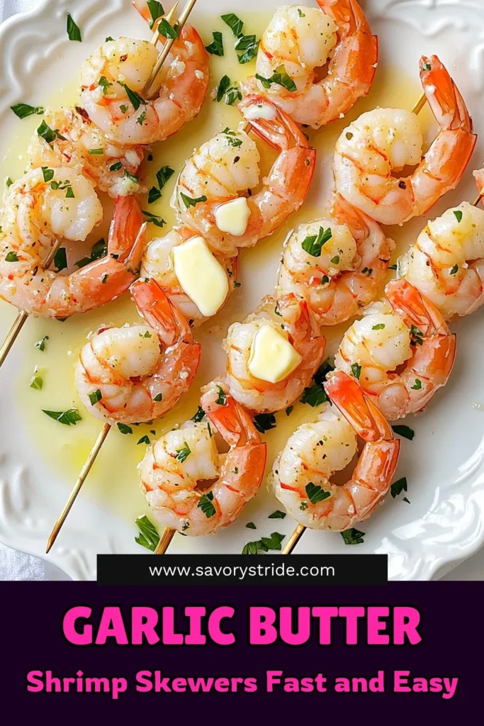 Delight your taste buds with Air Fryer Garlic Butter Shrimp Skewers! This simple recipe features juicy shrimp marinated in a rich garlic butter mixture, ready in just 35 minutes. Perfect for a quick weeknight dinner or a tasty appetizer, these skewers are sure to impress. Click through for the full recipe and make your next meal unforgettable! #AirFryerRecipes #ShrimpSkewers #EasyDinner #SeafoodLovers