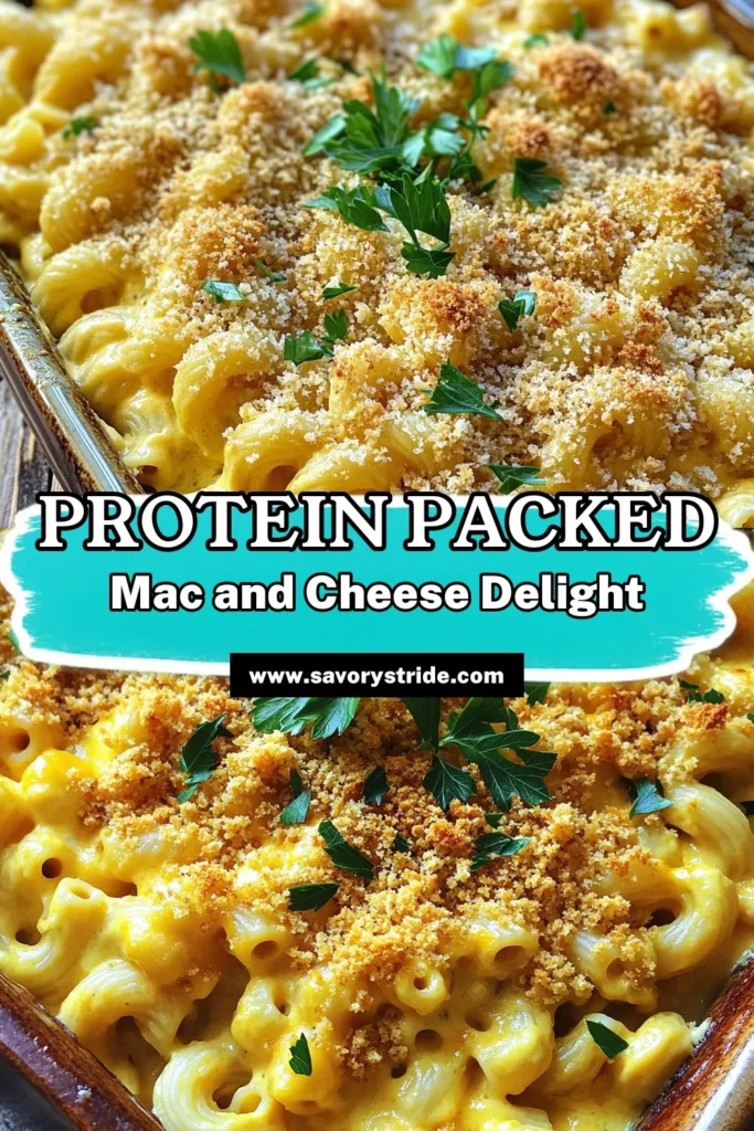 Discover the delight of High-Protein Cottage Cheese Mac and Cheese that combines comfort food with a nutritious twist! This recipe features whole grain macaroni and a creamy cheese sauce made with cottage cheese and Greek yogurt, providing a rich taste you won't resist. Perfect for a family dinner or a quick meal prep. Click to explore this delicious recipe and make your next meal healthier and more flavorful! #MacAndCheese #HealthyRecipes #ProteinPower #ComfortFood