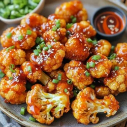 - Cauliflower florets - Honey - Sriracha sauce The main ingredients create a balance of sweet and spicy. The cauliflower florets are the base, while honey adds sweetness. Sriracha brings heat and flavor. This mix makes every bite exciting. - Soy sauce - Garlic powder - Onion powder These seasonings enhance the dish. Soy sauce adds umami. Garlic powder gives depth, and onion powder adds sweetness. Together, they create a well-rounded flavor profile that elevates the cauliflower. - Sesame seeds - Chopped green onions Garnishes are not just for looks. Sesame seeds add crunch and a nutty taste. Chopped green onions bring freshness and color. They make the dish pop and invite you to dig in. Start by mixing the honey, Sriracha, soy sauce, garlic powder, onion powder, olive oil, salt, and pepper. Use a whisk to blend them well. This adds flavor to your cauliflower. To get a smooth mix, make sure the honey is at room temperature. If it’s cold, it might not blend well. You want a thick but pourable marinade. Next, take your cauliflower florets and put them in the mixing bowl. Toss the florets gently until they are fully coated with the marinade. This helps each piece soak up the flavors. For the best taste, let the cauliflower sit in the marinade for about 15 to 20 minutes. This step is key for getting that sweet and spicy kick. Before cooking, preheat your air fryer to 375°F (190°C). This usually takes about 5 minutes. Once it's hot, place the marinated cauliflower in the basket. Make sure the florets are in a single layer. This ensures they cook evenly. Air fry them for 12 to 15 minutes. Remember to shake the basket halfway through. This will help make them crispy all around. Look for a golden-brown color to know they are done. To get that perfect crunch, keep these tips in mind: - Preheat your air fryer: Always preheat it for about 5 minutes. This helps cook the cauliflower evenly. - Single layer: Place the cauliflower florets in a single layer. This allows hot air to flow and crisp them up. - Shake it up: Halfway through cooking, shake the basket. This ensures all sides get that golden-brown look. To avoid soggy cauliflower, make sure to pat the florets dry before marinating. Excess water can make them steam instead of fry. Want more spice? Here are some ideas: - Add more Sriracha: If you love heat, increase the Sriracha sauce. - Try chili flakes: Sprinkle in some chili flakes for an extra kick. For sweeter notes, consider these options: - Maple syrup: This can replace honey for a unique taste. - Agave nectar: A great vegan sweetener that pairs well with Sriracha. Pair your honey Sriracha cauliflower with these dishes: - Rice or quinoa: Serve it over a bed of rice or quinoa for a filling meal. - Salads: Toss it into a salad for a crunchy addition. For a pop of color, garnish with sesame seeds and green onions. Serve it hot with a side of extra Sriracha for those who enjoy a little more heat. {{image_2}} You can change the taste of your Air Fryer Honey Sriracha Cauliflower easily. Try using teriyaki sauce instead of honey and Sriracha. This gives a sweet and savory twist. BBQ sauce also works well for a smoky flavor. If you're dairy-free or vegan, use agave syrup instead of honey. This keeps your dish sweet without using animal products. Want to make it a full meal? Add other vegetables like bell peppers or snap peas. You can also mix in proteins like tofu or chicken for a heartier dish. For low-carb or keto-friendly options, skip the honey and use a sugar-free sweetener. This way, you cut down on carbs while still enjoying great taste. If you don't have an air fryer, no worries! You can roast the cauliflower in the oven. Set it to 400°F (200°C) and bake for about 25-30 minutes. Stir it halfway for even cooking. If you prefer stovetop cooking, you can sauté the marinated cauliflower in a pan over medium heat. Just cook until it's tender and slightly crispy. This method adds a different flavor profile while still keeping it delicious. To store your Air Fryer Honey Sriracha Cauliflower, let it cool first. Place it in an airtight container. Refrigerate it for up to three days. To keep the cauliflower crispy, avoid stacking it. Spread the pieces out in a single layer. This helps keep the texture from getting mushy. When you’re ready to eat, reheating is key. For the best taste and crunch, use your air fryer. Set it to 350°F (175°C) for about 5-7 minutes. This method revives the crispiness. If you use a microwave, the cauliflower may turn soft. Heat it in short bursts, but it won’t taste as good. You can freeze cooked cauliflower, but it’s not the best choice. If you want to freeze some, let it cool completely. Place it in a freezer bag and remove excess air. It can last up to three months. When ready to eat, thaw it in the fridge overnight. Reheat in the air fryer for the best results. This keeps the flavor and texture nice. It takes about 12 to 15 minutes to cook honey sriracha cauliflower in an air fryer. Set the temperature to 375°F (190°C). Start your timer once you place the florets in the basket. Halfway through, shake the basket to help with even cooking. You want the cauliflower tender and golden-brown. Yes, you can use frozen cauliflower! Just remember to adjust the cooking time. Frozen cauliflower may need a few extra minutes to cook through. You should check for tenderness and color. Make sure to toss the frozen florets in the marinade right after thawing. This helps the flavors stick better. Air fryer honey sriracha cauliflower pairs well with many dishes. You can serve it as a side with grilled chicken or fish. It also works great as a topping for rice or quinoa bowls. For a fun twist, try it in tacos! Drinks like iced tea or a light beer complement the spicy flavor nicely. This blog post detailed how to make tasty air fryer honey sriracha cauliflower. We discussed the key ingredients like cauliflower, honey, and sriracha. You learned about marinating and cooking steps, plus helpful tips for crispiness. I shared variations and storage tips to keep your dish fresh. In the end, this dish is a fun, healthy option you can enjoy any time. Happy cooking!