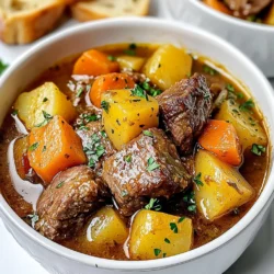 - 2 lbs beef chuck, cut into 1-inch cubes - 4 medium-sized carrots, sliced - 3 medium potatoes, diced - 1 large onion, chopped - 3 cloves garlic, minced - 4 cups beef broth - 2 tablespoons tomato paste - 1 tablespoon Worcestershire sauce - 1 teaspoon dried thyme - 1 teaspoon dried rosemary - Salt and pepper to taste - 2 tablespoons olive oil - 1 cup frozen peas - 2 tablespoons cornstarch (optional, for thickening) - 2 tablespoons water (optional, for thickening) When choosing beef chuck for your stew, look for marbled meat. This means it has fat running through it, which adds flavor and tenderness. You can substitute beef chuck with brisket or round if needed. For the broth, homemade is best, but store-bought works too. If you can't find fresh thyme or rosemary, dried herbs will work fine. Just use less since dried herbs are stronger. For veggies, feel free to mix in other favorites. Green beans, parsnips, or even mushrooms can add extra flavor and texture. Always pick fresh, firm vegetables for the best taste. When buying these ingredients, visit a local farmer’s market if possible. You’ll find fresh produce and possibly local beef. Quality ingredients make a big difference in your stew. - Choose organic beef for better flavor and health. - Pick bright carrots and potatoes; they should be firm. - Buy fresh herbs at local markets for the best taste. - Look for low-sodium broth to control salt levels. With these tips, your Instant Pot beef stew will be hearty and full of flavor! {{ingredient_image_1}} 1. Setting up the Sauté function Start by plugging in your Instant Pot. Press the Sauté button to heat it. This will help build flavor. 2. How to brown meat correctly Add 2 tablespoons of olive oil once the pot is hot. Place the beef cubes in a single layer. Don't overcrowd the pot. Brown the meat for about 5-7 minutes. Turn the pieces to get a nice color on all sides. 3. Importance of sautéing vegetables After browning the meat, add 1 chopped onion and 3 minced garlic cloves. Sauté them until the onion turns soft and clear. This step wakes up the flavors of your stew. 1. Pressure cooking guidelines Stir in 2 tablespoons of tomato paste and 1 tablespoon of Worcestershire sauce. Then, add 4 cups of beef broth, 4 sliced carrots, and 3 diced potatoes. Make sure everything is covered in liquid. 2. Natural release vs. quick release Secure the lid tightly. Set your Instant Pot to Manual or Pressure Cook for 35 minutes. After cooking, let it sit for 10 minutes for a natural release. Then, use quick release for any remaining steam. 3. Timing and monitoring the cooking process Keep an eye on the timer. When the 35 minutes are up, check that the steam has released safely. Open the lid to reveal your stew. 1. How to add frozen peas at the right time Gently stir in 1 cup of frozen peas after opening the lid. This adds color and a sweet crunch. 2. Thickening the stew with cornstarch slurry If you want a thicker stew, mix 2 tablespoons of cornstarch with 2 tablespoons of water. Stir this mix into the stew. Turn on the Sauté function again. Let it cook for a few more minutes until it thickens. 3. Adjusting seasoning before serving Taste the stew. Add salt and pepper as needed. This final step ensures the flavors are just right before you serve. To make your beef stew stand out, focus on seasoning. Start with salt and pepper. These simple spices enhance the beef's flavor. You can also adjust the herbs. I suggest using fresh thyme and rosemary if you can find them. Fresh herbs add a bright taste. If you only have dried, that works too! Just use less since dried herbs are stronger. Browning the meat is very important. It adds depth to the stew. Heat olive oil in your Instant Pot. Then add the beef cubes. Brown them on all sides for about 5-7 minutes. This step not only seals in flavor but also makes your stew richer. Storing your beef stew properly helps keep it tasty. Let it cool before putting it in the fridge. Use an airtight container to keep air out. This way, the stew stays fresh for up to three days. When you reheat, do it slowly. You can use a pot on the stove. Stir often to keep it from sticking. If you use a microwave, heat it in short bursts. Stir in between to warm it evenly. If you want to save some stew for later, freezing is a great option. Pour it into freezer-safe bags. Make sure to remove as much air as you can. When you're ready to eat, defrost it overnight in the fridge. Reheat it gently, and you'll enjoy the same great flavors! Pro Tips Let It Rest: After cooking, allow the stew to sit for about 10 minutes before serving. This resting time helps the flavors meld together beautifully. Use Quality Beef: Opt for high-quality beef chuck for a tender and flavorful stew. The better the meat, the better the overall dish will be. Customize Your Veggies: Feel free to add other vegetables like celery or mushrooms for additional flavor and texture. Just keep in mind their cooking times. Storage Tips: Store leftover stew in an airtight container in the fridge for up to 3 days. It also freezes well for up to 3 months—just reheat gently! {{image_2}} You can switch the beef for chicken or turkey. They cook well and add a different taste. For a meatless option, try lentils or chickpeas. They soak up flavors and make the stew hearty. You can also add more veggies. Think of mushrooms, bell peppers, or green beans. These extras boost the stew's taste and nutrition. This stew pairs great with crusty bread. The bread soaks up the rich broth. You might also serve it with a side salad. A fresh green salad adds a nice crunch. For garnishes, sprinkle fresh parsley on top. This adds color and a fresh taste. For drinks, a glass of red wine complements the flavors. If you prefer non-alcoholic, try sparkling water with lemon. Both options enhance the meal without overpowering it. Enjoy your delicious creation! How long does it take to cook beef stew in the Instant Pot? It takes about 35 minutes to cook beef stew in the Instant Pot. After cooking, allow for a natural release for 10 minutes. This way, the meat stays tender. Can I use pre-cooked beef in this recipe? Yes, you can use pre-cooked beef. Just add it later in the cooking process. This will help keep the beef from getting tough and dry. Is it necessary to brown the meat before pressure cooking? Browning the meat is not required, but I highly recommend it. This step adds more depth of flavor to your stew. It also gives a nice color to the beef. What to do if the stew is too watery? If your stew is too watery, mix cornstarch with a bit of water to create a slurry. Stir it into the stew and set the Instant Pot to Sauté. Cook for a few minutes until thickened. How can I fix over-seasoned beef stew? If your stew is too salty or seasoned, add more vegetables or a potato. These will absorb some of the excess salt and balance the flavors. What if my beef isn’t tender after cooking? If your beef isn't tender, it may need more time. You can cook it for an additional 10 minutes under pressure. Always check that the meat is cut into 1-inch cubes for even cooking. Each serving of this beef stew has about 350 calories. This meal packs a punch with 30 grams of protein. You will also find 15 grams of fat and 30 grams of carbohydrates. Each serving has about 5 grams of fiber, which helps keep your digestive system healthy. Adding vegetables, like carrots and potatoes, makes this stew more nutritious. Vegetables boost vitamins and minerals in your diet. They also add color and texture, making your meal more appealing. Beef chuck is a great source of protein. It provides essential nutrients like iron and zinc. These nutrients help your body build strong muscles and support your immune system. Using homemade broth has many benefits. It often has less sodium than store-bought options. Homemade broth also has a richer flavor. Making your own broth lets you control the ingredients. This means less waste and more health benefits in your meal. This article covered how to make a delicious beef stew in the Instant Pot. You learned about the best ingredients, cooking steps, and tips for great flavor. I shared how to prepare your ingredients and adjust for your taste. Remember to try different meats or veggies for variety. Proper storage helps maintain flavor later. Enjoy cooking your stew and experimenting with new flavors. You can make it your own, and it will surely delight everyone at your table.