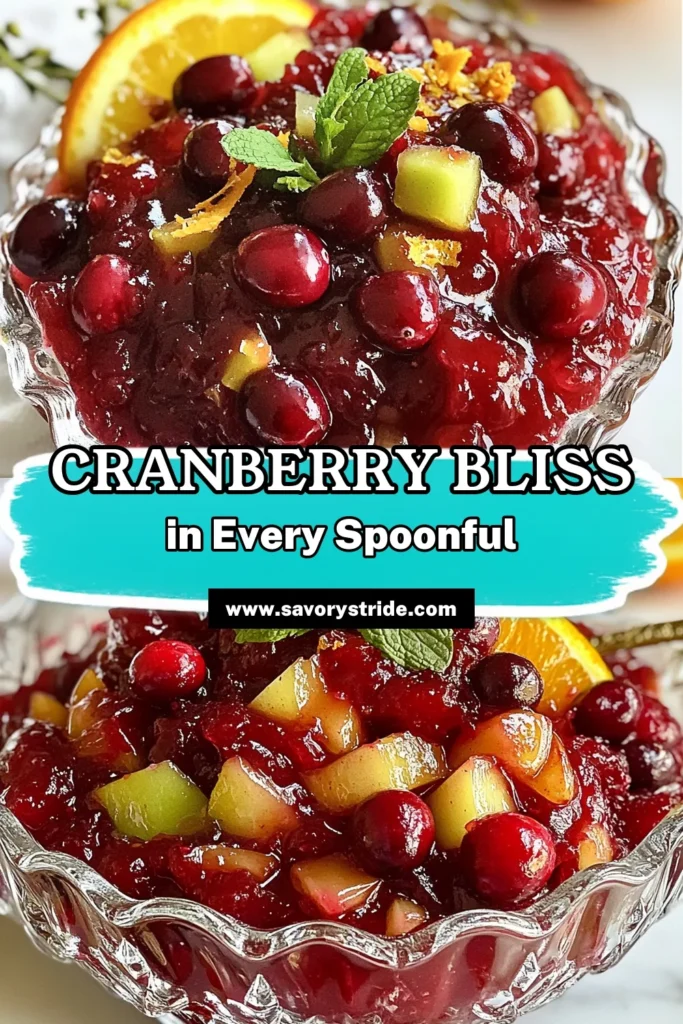 Looking for a tasty and easy fruit sauce recipe? Try this Instant Pot cranberry apple sauce! This homemade cranberry bliss sauce combines fresh cranberries, apples, and warm spices like cinnamon for a delightful treat. Perfect for fall, this cinnamon cranberry applesauce is ready in just 30 minutes. Save this cranberry apple sauce recipe for your next family gathering or holiday feast! #CranberryAppleSauce #InstantPotCranberrySauce #EasyFruitSauce #HomemadeCranberryBliss