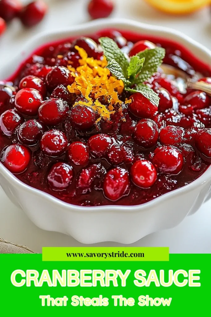 Elevate your holiday gatherings with this delicious Bourbon Free Cranberry Sauce! This easy cranberry sauce recipe features spiced cinnamon to create a festive cranberry sauce that's perfect for any feast. Homemade cranberry sauce is not only flavorful but also a delightful side dish for turkey or as a crostini topping. Try this spiced cinnamon cranberry sauce and wow your guests. Save this recipe today! #CranberrySauce #HolidayRecipes #Thanksgiving #FestiveCooking