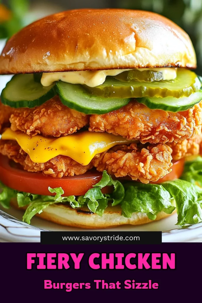 Savor the flavor with this Spicy Zinger Chicken Burger recipe! Create a zinger burger homemade in your kitchen using juicy buttermilk marinated chicken thighs, perfectly fried for that crispy goodness. Enhance your fried chicken sandwich with a spicy mayo burger sauce that takes it to the next level. Perfect for meal prep or weekend indulgence. Try this delicious recipe today and impress your taste buds! #SpicyChickenBurger #FriedChickenSandwich #ZingerBurger #HomemadeBurger