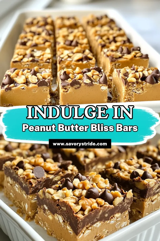 Looking for a delicious and nutritious treat? Try these no-bake peanut butter bars! This easy protein snack is not only a healthy dessert recipe but also perfect as gluten-free treats or on-the-go energy bars. With simple ingredients like rolled oats, peanut butter, and dark chocolate chips, you can whip up this delicious energy bars recipe in no time. Don’t miss out, save this recipe and indulge in healthier snacking today! #NoBakeTreats #HealthySnacks #ProteinBars #GlutenFreeRecipes