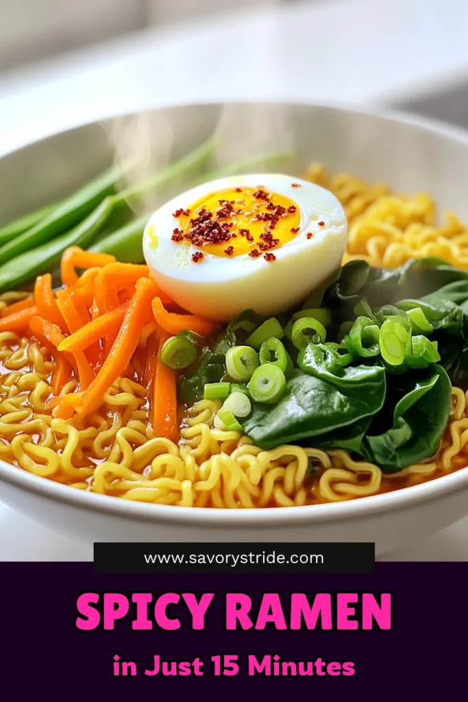 Get ready to spice up your meal with this delicious Minute Chili Crisp Ramen! In just 15 minutes, you can create a flavorful bowl of ramen packed with fresh veggies and the perfect kick from chili crisp. This easy recipe is great for a quick lunch or dinner. Don’t miss out on this scrumptious dish—click through to explore the full recipe and elevate your ramen game today! #ChiliCrisp #RamenRecipe #QuickMeals #ComfortFood