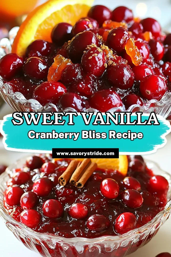 Discover the perfect cranberry sauce recipe with our easy brown sugar cranberry sauce that adds a delightful twist to your holiday table. This homemade cranberry sauce combines fresh cranberries, brown sugar, and a hint of vanilla for a deliciously rich flavor. Impress your guests with this quick and simple vanilla cranberry sauce. Save this recipe for a sweet addition to your festive meals! #CranberrySauce #HomemadeSauce #EasyRecipe #HolidayCooking