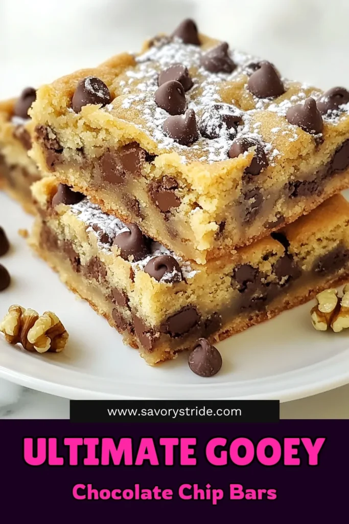 Indulge in these melt-in-your-mouth chocolate chip cookie bars, an easy cookie bar recipe that everyone will love. Packed with semi-sweet chocolate chips, these homemade cookie bars are perfect for any occasion. With a soft, chewy texture and rich flavor, they are a delightful treat. Don't miss out on making these delicious chocolate chip cookie bars! Save this recipe for your next baking adventure! #CookieBars #ChocolateChipCookies #BakingRecipes #DessertLovers