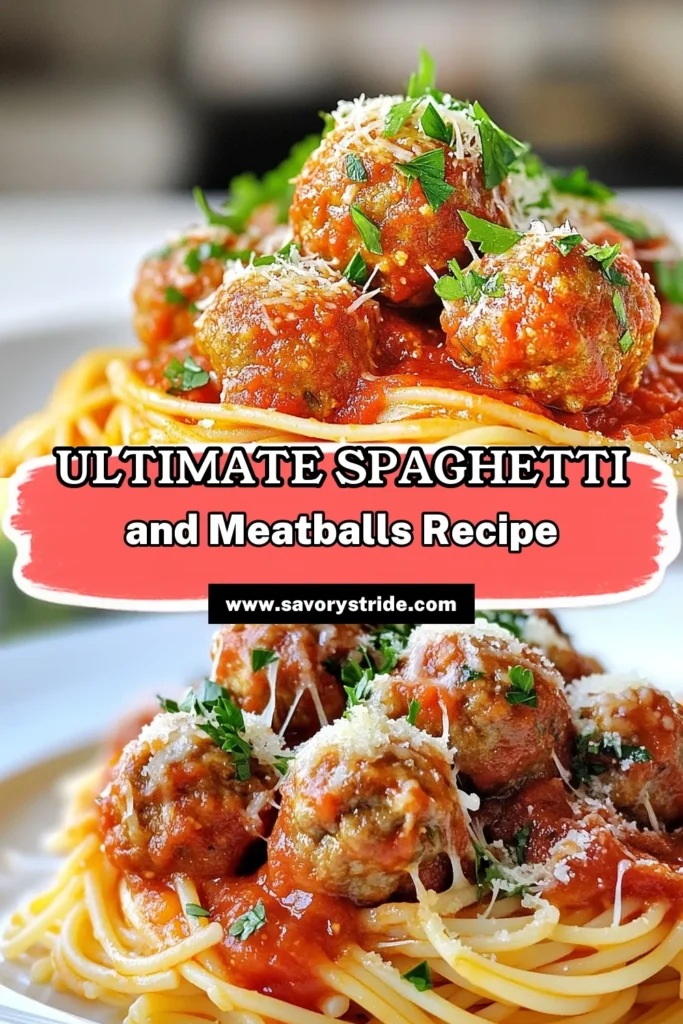 Discover the ultimate classic spaghetti recipe with homemade meatballs that's perfect for your next family dinner! This classic spaghetti and meatballs dish combines juicy Italian meatballs and rich tomato sauce to elevate your spaghetti dinner ideas. Follow our simple steps to whip up delicious comfort food everyone will love. Save this recipe for a hearty meal that brings people together! #SpaghettiAndMeatballs #ClassicSpaghettiRecipe #HomemadeMeatballs #ItalianMeatballRecipe