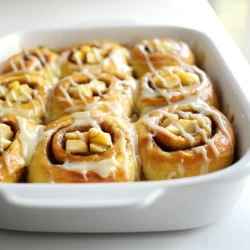- 2 cans (16.5 oz each) refrigerated cinnamon rolls - 3 medium apples, peeled and chopped - 1/2 cup brown sugar - 1/4 cup granulated sugar - 1 teaspoon cinnamon - 1/4 teaspoon nutmeg The main ingredients create the base of our dish. The cinnamon rolls are soft and sweet. They give a wonderful texture. Apples add a fresh crunch and a hint of tartness. Brown sugar and granulated sugar provide a rich sweetness. Cinnamon and nutmeg enhance the warm flavors. - 1/2 cup caramel sauce (store-bought or homemade) - 1/4 cup chopped pecans (optional) - 1/2 cup cream cheese (for icing, optional) You can switch up the flavor with optional ingredients. Caramel sauce adds a gooey layer of sweetness. Pecans add a nice crunch with a nutty flavor. Cream cheese icing makes it extra special. It adds creaminess that balances the sweetness. - Baking dish - Mixing bowls - Oven thermometer To make this dish, you'll need some tools. A baking dish helps hold everything together. Mixing bowls allow you to combine your ingredients well. An oven thermometer ensures your oven is at the right temperature. This way, your bake turns out perfect every time. - Preheat your oven to 350°F (175°C). Grease a 9x13 inch baking dish. - Open the cinnamon roll cans and cut each roll into quarters. Place the cut pieces in a large bowl. - In another bowl, mix together the brown sugar, granulated sugar, cinnamon, and nutmeg. - Sprinkle this sugar mixture over the cut cinnamon rolls. Toss gently to coat them well. - Pour half of the caramel sauce into the bottom of the greased baking dish. Spread it evenly. - Add the cinnamon roll mixture on top of the caramel. Spread it out for an even layer. - Drizzle the remaining caramel sauce over the top. Make sure to cover it all. - Bake in the preheated oven for 30 to 35 minutes. The top should be golden brown and the rolls cooked through. To bake your cinnamon rolls evenly, space them well in the dish. Avoid crowding. This helps hot air flow around each piece. Check for doneness by looking for a golden top. You can insert a toothpick. If it comes out clean, they are ready. You can add more spice to your dish. A dash of cardamom or ginger can bring warmth. Try using different fruits too. Pears or peaches work great alongside apples. To save time, prepare your dish the night before. Cut the rolls and mix them with sugar and spices. Store them in the fridge overnight. In the morning, just layer and bake. This makes breakfast quick and easy! {{image_2}} You can change the taste by adding different fruits. Try pears, peaches, or berries for a fun twist. Each fruit brings its own flavor and texture. Apples are classic, but don't be afraid to experiment. Using different nuts can add crunch and richness. Pecans work great, but walnuts or almonds are tasty options too. Just chop them up and mix them in. They add a nice contrast to the soft rolls. If you need gluten-free options, use gluten-free cinnamon rolls. They are easy to find at most stores. Just follow the same steps with the gluten-free dough. You’ll still get the same yummy flavors. For vegan substitutions, choose plant-based cinnamon rolls. Use maple syrup or agave instead of caramel sauce. You can also make a vegan icing with coconut cream. It will still taste amazing and be kind to those on a vegan diet. The best accompaniments are whipped cream or vanilla ice cream. They add creaminess that pairs well with the warm bake. You can also sprinkle some extra nuts on top for crunch. For creative serving ideas, try using a cast iron skillet instead of a baking dish. It gives a rustic look and keeps the rolls warm. You can also serve it in individual ramekins for a fun twist. Each person gets their own serving, making it feel special. To keep your Caramel Apple Cinnamon Roll Bake fresh, use an airtight container. This helps prevent the dish from drying out. Place the cooled dish in the container and seal it tightly. You can store it in the fridge for up to three days. If you want to keep it longer, freeze it instead. Wrap it well in plastic wrap and then in aluminum foil for best results. The best way to reheat your Caramel Apple Cinnamon Roll Bake is in the oven. Preheat your oven to 350°F (175°C). Place the leftovers in an oven-safe dish. Cover it with aluminum foil to keep moisture in. Heat for about 15 to 20 minutes until warmed through. This method helps keep the texture soft and the flavors bright. You can also use a microwave for quick reheating. Place a single serving on a plate and heat for 30 seconds. This works well but may make it a bit soggy. In the fridge, your Caramel Apple Cinnamon Roll Bake lasts about three days. If you freeze it, it can keep for up to three months. Just remember to label your container with the date. This way, you know when you made it. Enjoy your delicious bake whenever you crave a sweet breakfast treat! Making homemade caramel sauce is easy. You need just sugar, water, and butter. 1. Combine: Mix 1 cup of sugar with 1/4 cup of water in a saucepan. 2. Heat: Cook on medium heat. Stir until the sugar dissolves. 3. Boil: Stop stirring and let it boil until it turns golden brown. 4. Add butter: Remove from heat and add 1/2 cup of butter. Stir until smooth. 5. Cool: Let it cool before using. This sauce will add a rich flavor to your caramel apple cinnamon roll bake. Yes, you can use canned apples. They save time and still taste good. - Taste: Canned apples may be softer than fresh ones. This can change your bake’s texture. - Flavor: Fresh apples usually have a better taste. They give your dish a crisp bite. - Convenience: Canned apples are quick and easy. They work well if you are short on time. Choosing fresh or canned depends on what you want for your dish. Leftover cinnamon roll bake can be used in many fun ways. - Breakfast: Reheat it the next day. Enjoy it warm with a drizzle of caramel. - Dessert: Serve it with ice cream. This adds a nice twist to your dessert. - French toast: Dip leftover pieces in egg batter. Cook them on a skillet for a tasty breakfast option. - Add toppings: Use whipped cream or extra fruit to refresh the dish. Get creative with your leftovers, and don’t let any go to waste! This blog post covered how to make a delicious cinnamon roll bake. You learned about the key ingredients, tools needed, and step-by-step instructions. Tips for baking and flavor variations offered deeper insights. Storing and reheating ideas ensure your treats remain fresh. Remember, you can customize this recipe to fit your taste. Feel free to explore different flavors and ingredients. The possibilities are endless, and the fun is in creating your version! Enjoy your baking!