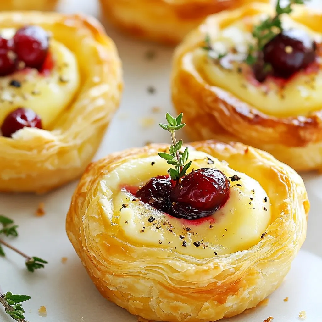 Cranberry Brie Bites Delicious Holiday Appetizer