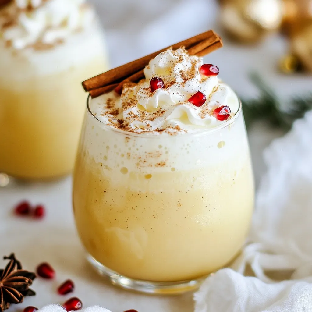 Eggnog Champagne Fizz Festive and Fun Holiday Drink
