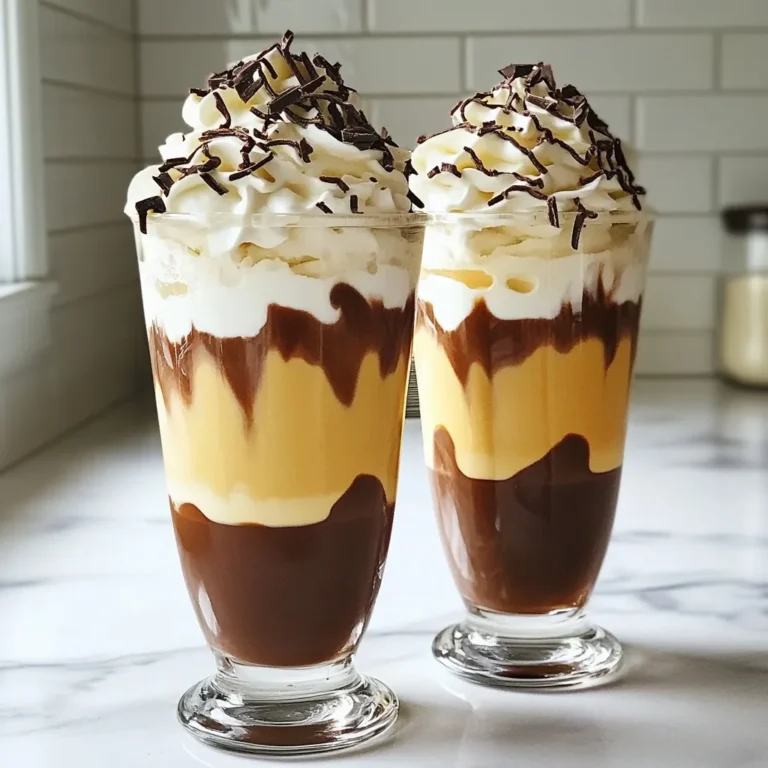 - 1 cup brewed strong coffee (cooled) - 1/2 cup unsweetened cocoa powder - 1/4 cup almond milk (or your preferred milk) - 2 tablespoons vanilla syrup - 1 tablespoon instant coffee granules - 1 tablespoon chocolate syrup (plus extra for drizzling) - 1/4 teaspoon vanilla extract - Ice cubes - Whipped cream for topping - Dark chocolate shavings for garnish The key to a great Baileys Mocha Martini is quality ingredients. Start with strong coffee. It gives the drink a rich base. I recommend using fresh-brewed coffee for the best flavor. Next, cocoa powder adds that deep chocolate flavor. Unsweetened is best. It balances well with the sweeteners. Use almond milk or any milk you love. It makes the drink creamy without being too heavy. For sweetness, vanilla syrup and chocolate syrup blend perfectly. You can adjust these to fit your taste. The instant coffee granules boost the coffee flavor. Vanilla extract adds a nice hint of warmth. Don't forget the ice cubes! They chill and dilute the drink just right. Finally, whipped cream and dark chocolate shavings make the drink look stunning. - Alternatives for almond milk: You can use oat milk or soy milk. These are great if you want a different flavor or need a dairy-free option. - Using different sweeteners: Honey or maple syrup can replace vanilla syrup. This gives a unique twist to the sweetness. - Cocoa powder options: Dark cocoa powder works well for a richer taste. You can also try flavored cocoa mixes if you want something fun. Substituting ingredients can change the drink's taste. Feel free to explore and find what suits you best! {{ingredient_image_1}} To start, gather all your ingredients. You need brewed coffee, cocoa powder, almond milk, vanilla syrup, instant coffee, chocolate syrup, and vanilla extract. 1. In a blender, combine these items. 2. Blend on high for about 30 seconds. This helps to mix everything well. 3. Smooth blending is key. It makes the drink creamy and easy to shake. Next, fill a cocktail shaker with ice cubes. Pour in your blended mocha mixture. 1. Shake it vigorously for 15 to 20 seconds. This chills the drink quickly. 2. Shaking well also adds a nice froth to the top. Now it’s time to serve your cocktail. 1. Drizzle chocolate syrup inside your glasses first. This makes it look fancy. 2. Strain the mocha mixture into the glasses. 3. Top with whipped cream and sprinkle dark chocolate shavings on top. 4. For extra sweetness, add a bit more chocolate syrup on the cream. Enjoy your Baileys Mocha Martini! To make a great Baileys Mocha Martini, first, focus on the coffee. You want strong brewed coffee. The coffee should be bold but not bitter. This strength adds depth to the drink. If your coffee is too weak, it may not shine through. Next, balance the sweetness. The vanilla syrup and chocolate syrup add sweetness. Taste as you mix. If it feels too sweet, add more coffee or cocoa powder. A good balance keeps the drink smooth. Presentation matters! Use clear glasses to show off your drink’s colors. This way, the dark mocha blends with the creamy whipped cream. Drizzle chocolate syrup inside the glass before pouring. This adds an eye-catching swirl. For a special touch, add a chocolate-covered espresso bean on top of the whipped cream. It looks fancy and ties in the flavors. Pair your Baileys Mocha Martini with desserts like chocolate mousse or tiramisu. These desserts match the drink’s rich flavors. They create a delightful experience. For food pairings, consider savory items. Cheeses like brie or gouda work well. They balance the drink's sweetness and add creaminess. Enjoying both together makes for a well-rounded treat. Pro Tips Use Fresh Coffee: For the best flavor, use freshly brewed coffee rather than pre-made coffee that has been sitting around. Adjust Sweetness: Feel free to adjust the amount of vanilla syrup and chocolate syrup to suit your personal taste preferences. Experiment with Milk: Try using different types of milk, such as oat or coconut milk, to give your mocha a unique flavor twist. Chill Your Glasses: For an extra refreshing drink, chill your serving glasses in the freezer for a few minutes before pouring the mocha mixture. {{image_2}} You can make your Baileys Mocha Martini even better. Try adding flavored syrups. Hazelnut or caramel syrups can bring new tastes. You can also add spices. A pinch of cinnamon or nutmeg gives warmth. These small changes can enhance your drink. Want a non-alcoholic Baileys Mocha Martini? You can easily make one! Just skip the Baileys and choose a non-alcoholic coffee liqueur. You can also use milk or a cream substitute. This way, you keep the rich flavor without alcohol. You can change your Baileys Mocha Martini for the seasons. In winter, add peppermint syrup for a holiday twist. It’s perfect for cozy nights. For summer, try serving it cold. Blend the drink with ice for a refreshing treat. Each season offers a way to enjoy this classic drink! You can make the mocha mixture ahead of time. Just blend your ingredients as the recipe says. Store it in the fridge for up to 24 hours. This helps the flavors blend well. When you're ready to serve, chill it again. Chilling before serving makes the drink extra refreshing. You can shake it with ice before pouring it into your glasses. This will keep your cocktail cool and tasty. If you have leftovers, you can store them in the fridge. Use an airtight container for the best results. This keeps the flavors fresh. The mixture is best within two days. After that, it may lose its taste and texture. The whipped cream and chocolate shavings should be added fresh. They do not store well. If you can, enjoy your Baileys Mocha Martini right away! To make a non-dairy Baileys Mocha Martini, simply swap the almond milk for any non-dairy milk you like. Soy milk, oat milk, or coconut milk work well. The cocoa powder and vanilla syrup stay the same. This will give you that creamy texture without dairy. You can also use a non-dairy cream for the topping. It adds that extra richness. If you want a vegan option, ensure all ingredients are plant-based. Enjoy your delicious drink! Yes, you can use instant coffee! If you choose to use instant coffee, mix one tablespoon of instant coffee granules with a cup of hot water. Make sure it cools down before adding it to your drink. This method saves time and still gives you a great flavor. Keep in mind that brewed coffee usually has a richer taste. But instant coffee works just fine for this recipe if you are in a hurry! For a Baileys Mocha Martini, I recommend using a clear glass. A martini glass or a coupe glass works best. The clear glass shows off the lovely layers of the drink. You can also drizzle chocolate syrup on the inside of the glass. This adds a nice visual touch. For a fun twist, garnish with a chocolate-covered espresso bean on top of the whipped cream. This makes your drink look fancy and inviting! This blog post covered how to make a delicious Baileys Mocha Martini. We explored the ingredients needed and suggested alternatives. I shared step-by-step instructions for blending and shaking your drink. Tips on perfecting flavor and presentation added extra flair. Variations and storage ideas help you get creative and practical. Enjoy this fun twist on a classic drink, whether it’s for parties or quiet nights. Happy mixing!