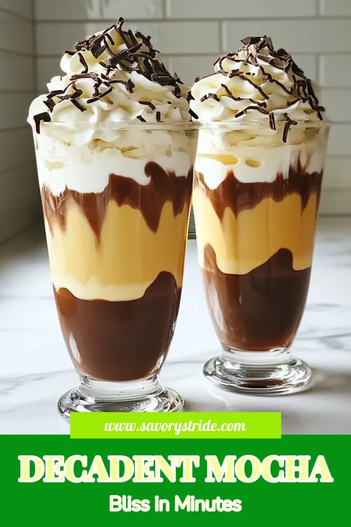 Indulge in this creamy mocha recipe with our delightful Baileys Mocha Martini! This rich mocha coffee drink blends strong coffee, unsweetened cocoa, and almond milk for a perfect chocolate coffee shake experience. Topped with luscious whipped cream mocha and dark chocolate shavings, it's a must-try! Save this recipe for your next dessert cocktail! #MochaMartini #CoffeeRecipes #ChocolateShake #DessertDrinks